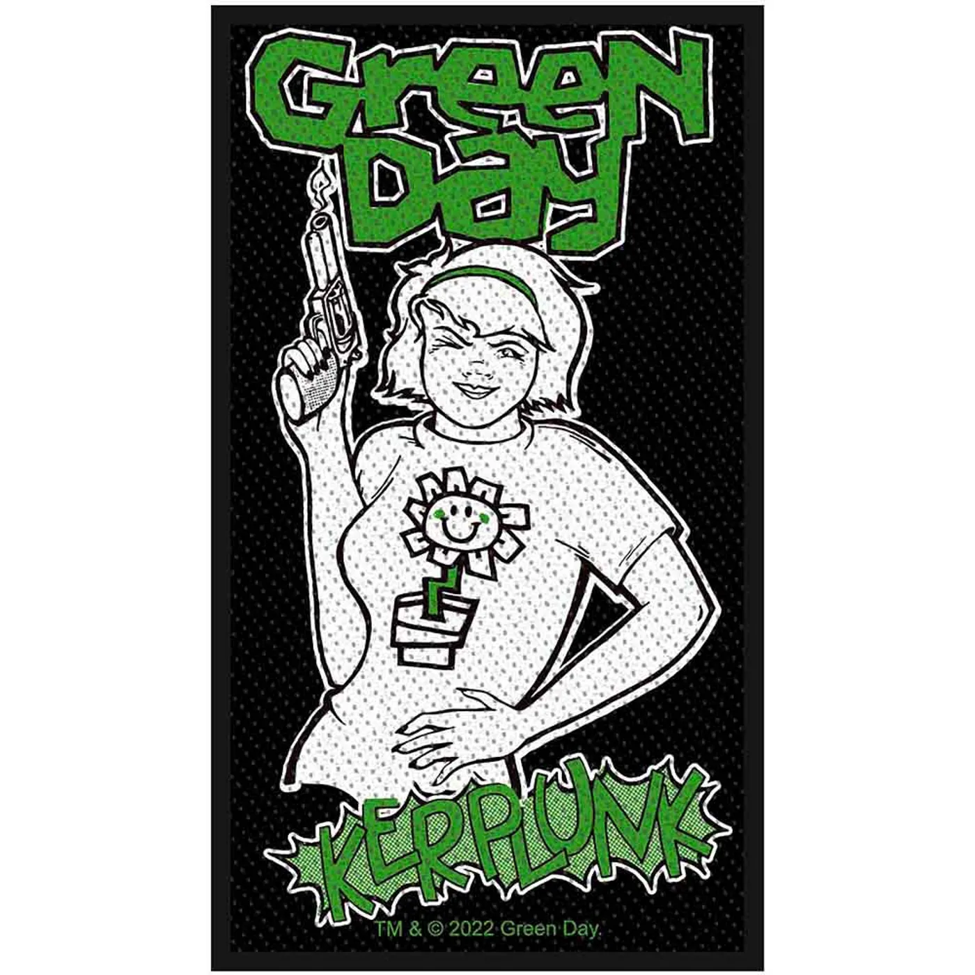 Green Day Patches-Woven Sew On - Wherever I May Roam 2013