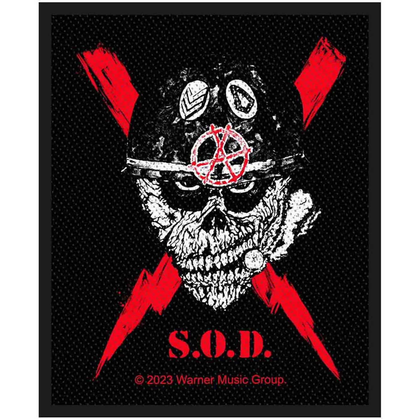 Stormtroopers Of Death Patches-Woven Sew On - Skull