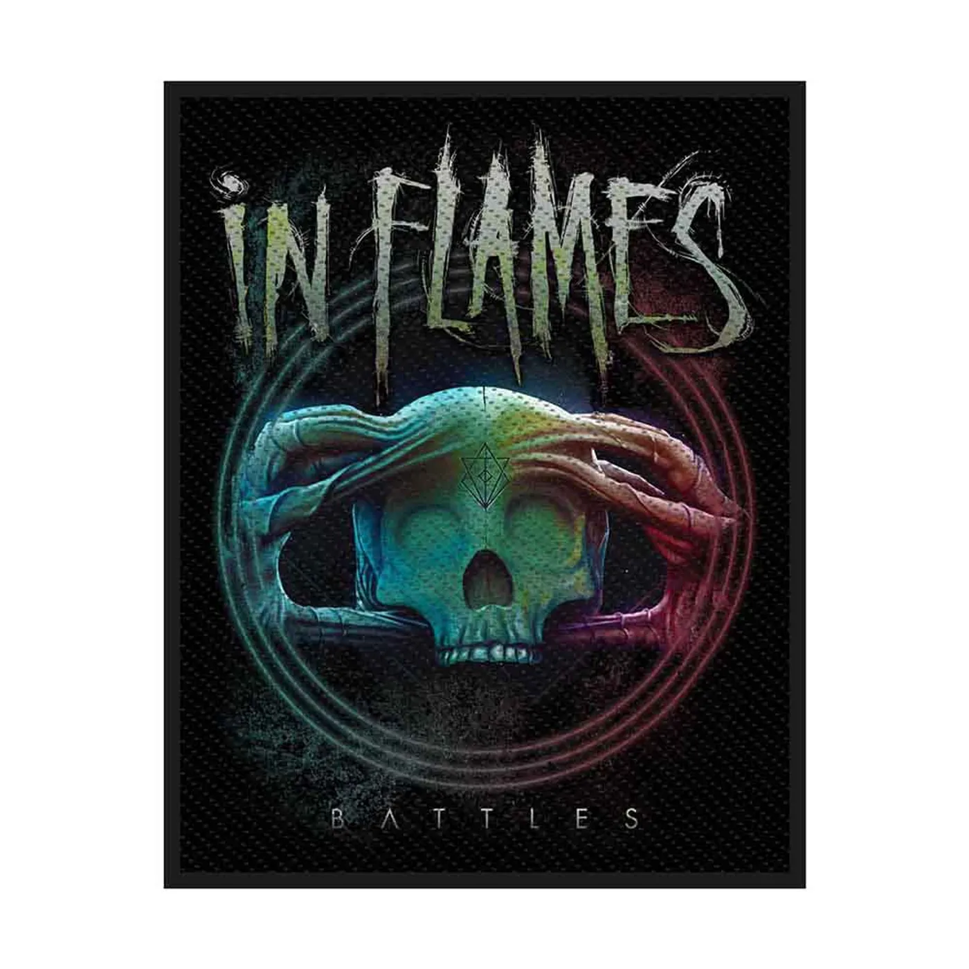 In Flames Patches-Woven Sew On - Vestal Masturbation