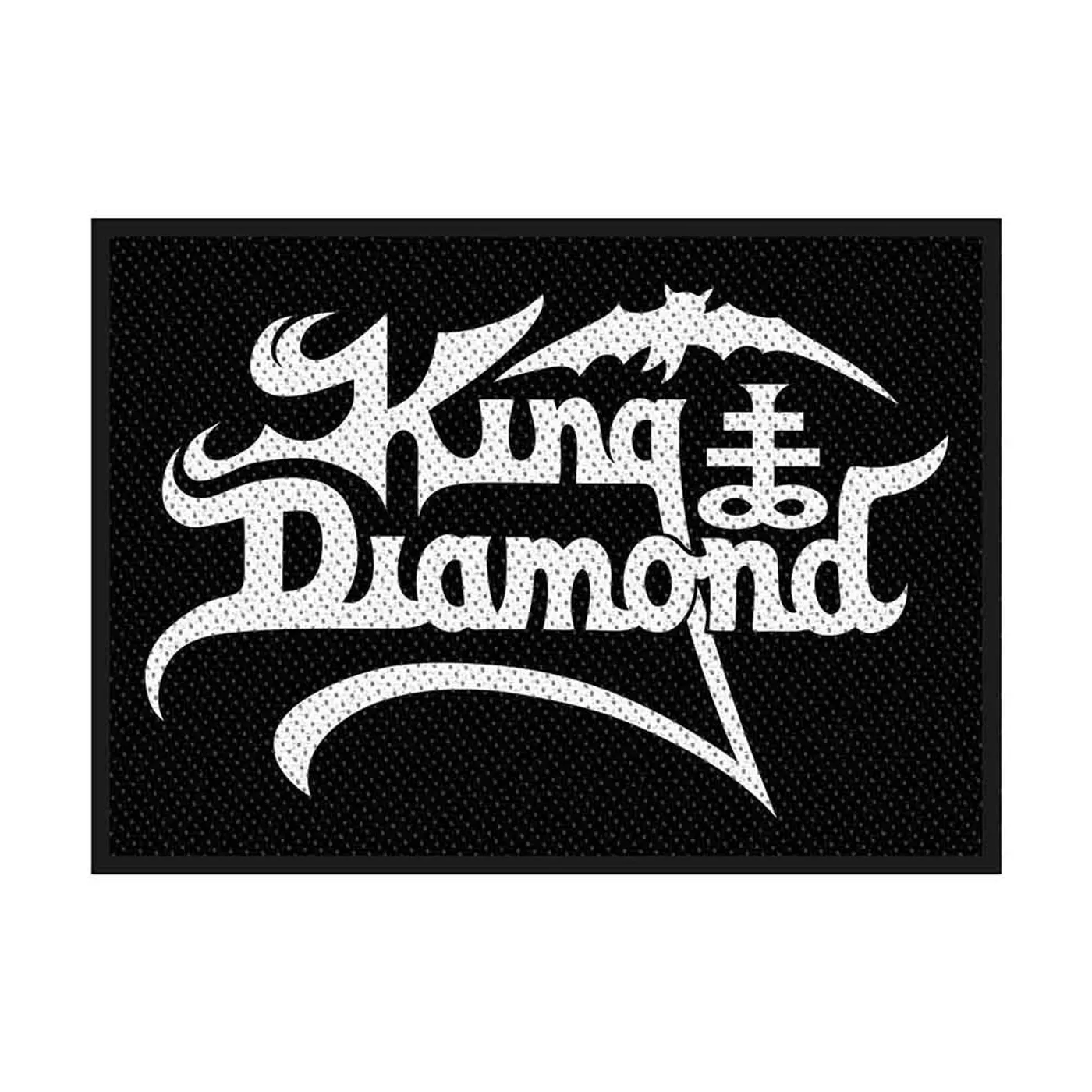 King Diamond Patches-Woven Sew On - Skull Profile