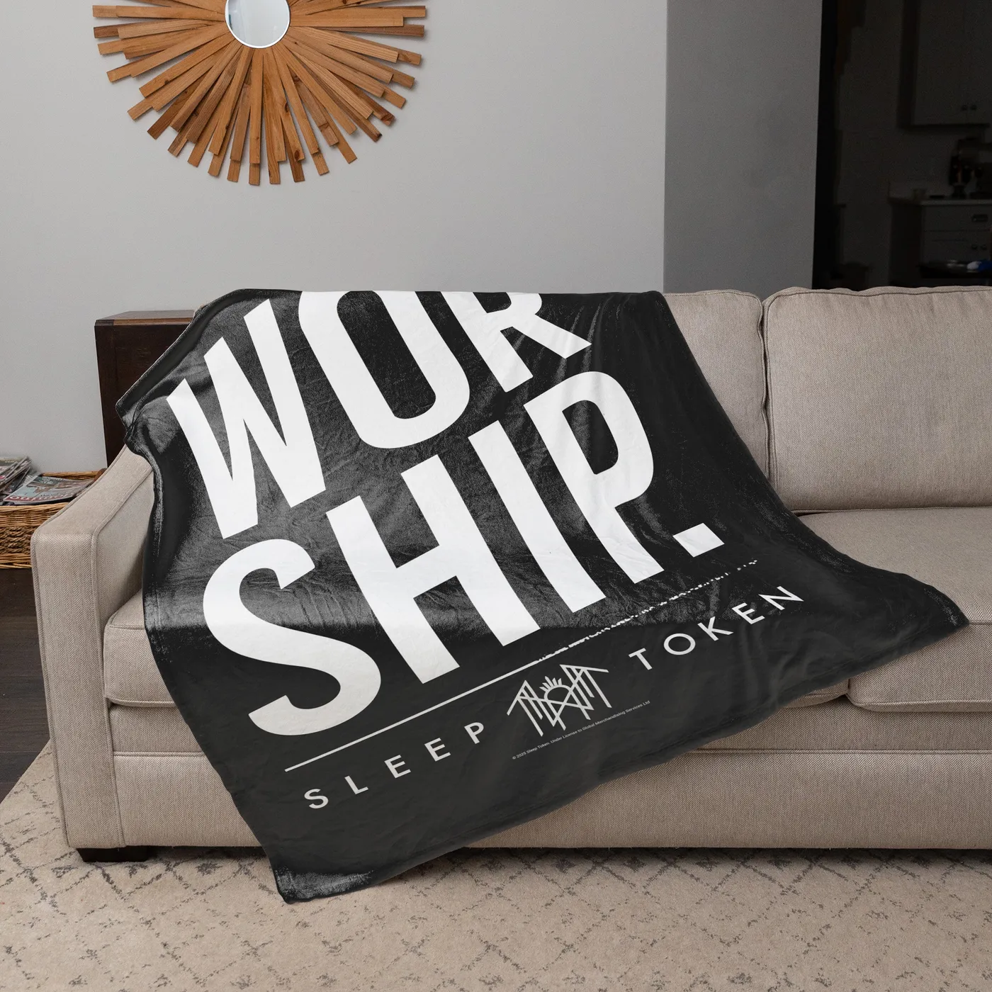 Rocksax Sleep Token Sherpa Fleece Blanket - Worship