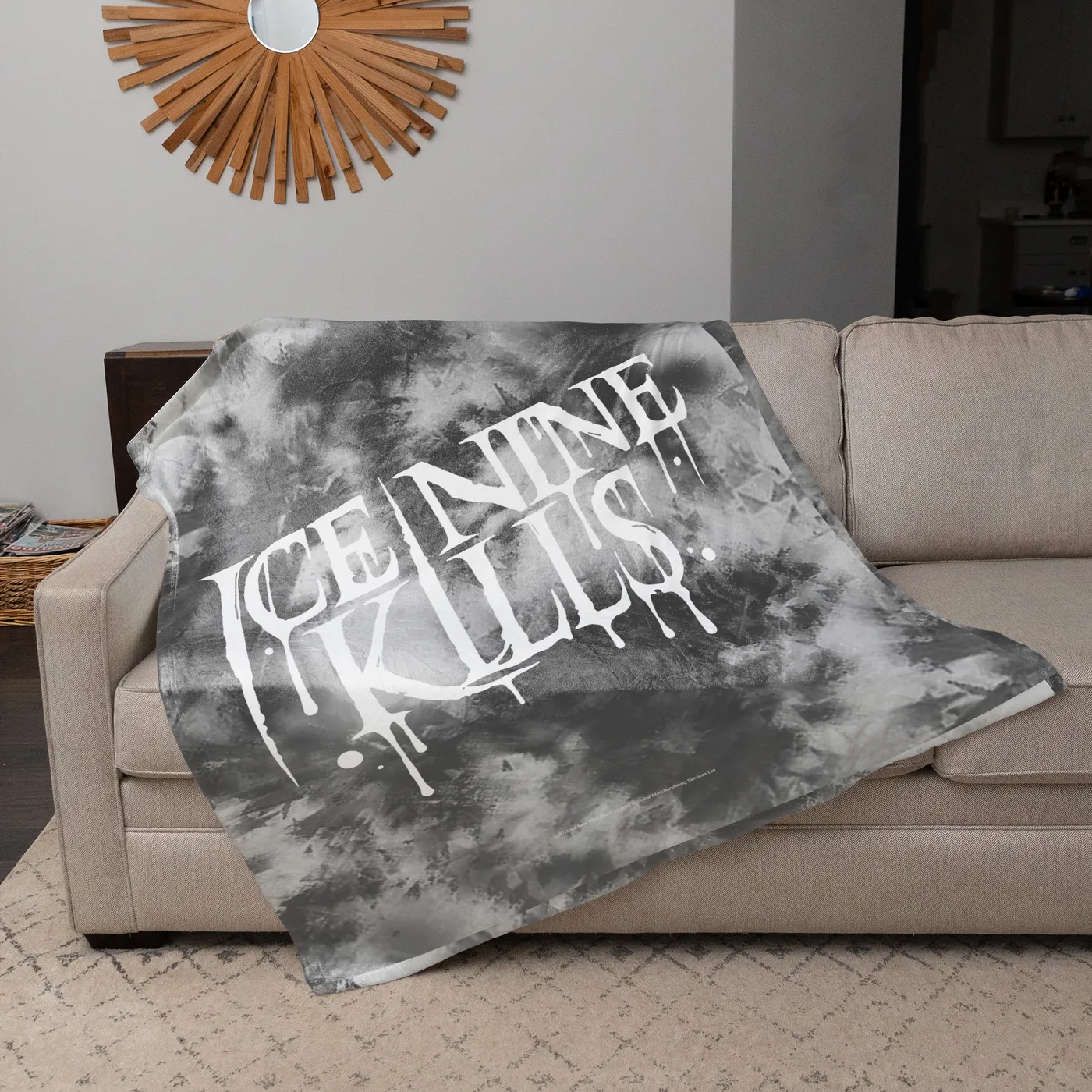 Rocksax Ice Nine Kills Sherpa Fleece Blanket - Drippy logo