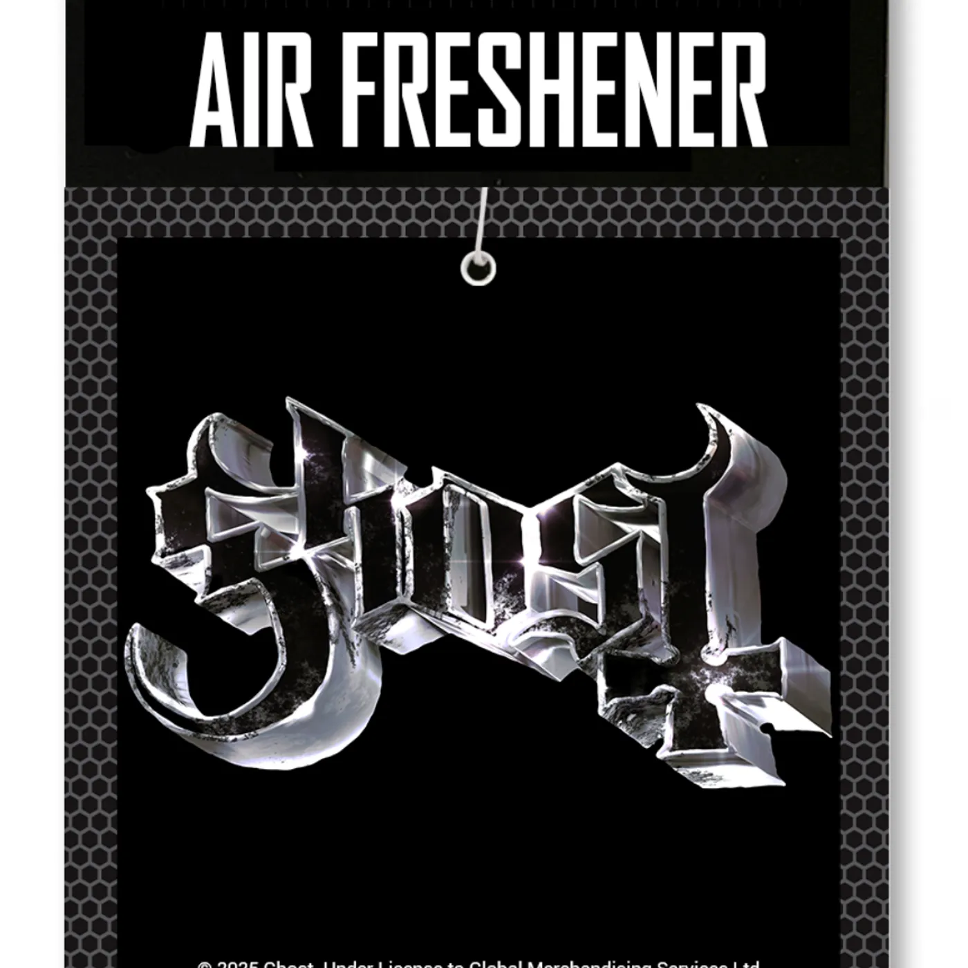 Ghost Air Freshener - Chrome Logo