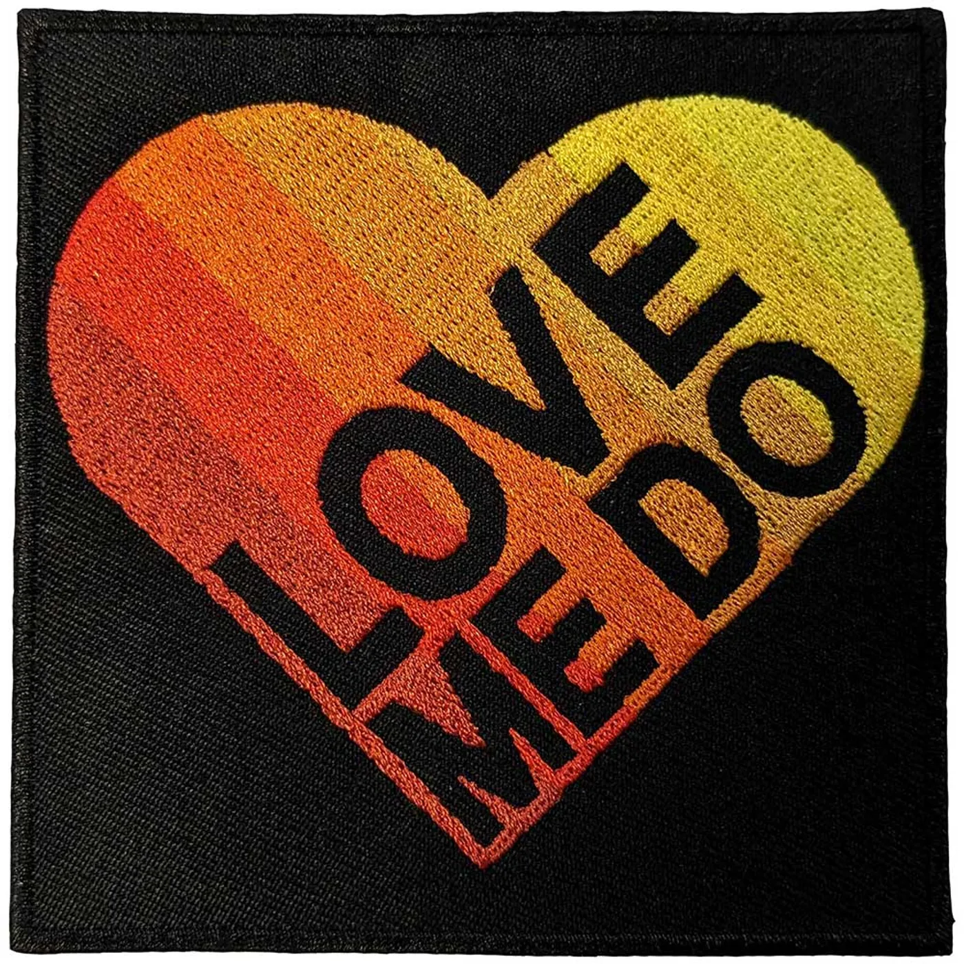 The Beatles Patches - Iron On - Love Me Do Gradient Heart