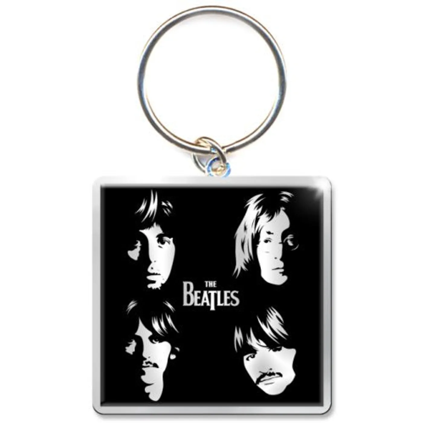 The Beatles Standard Keychains - Illustrated Faces Photo Print