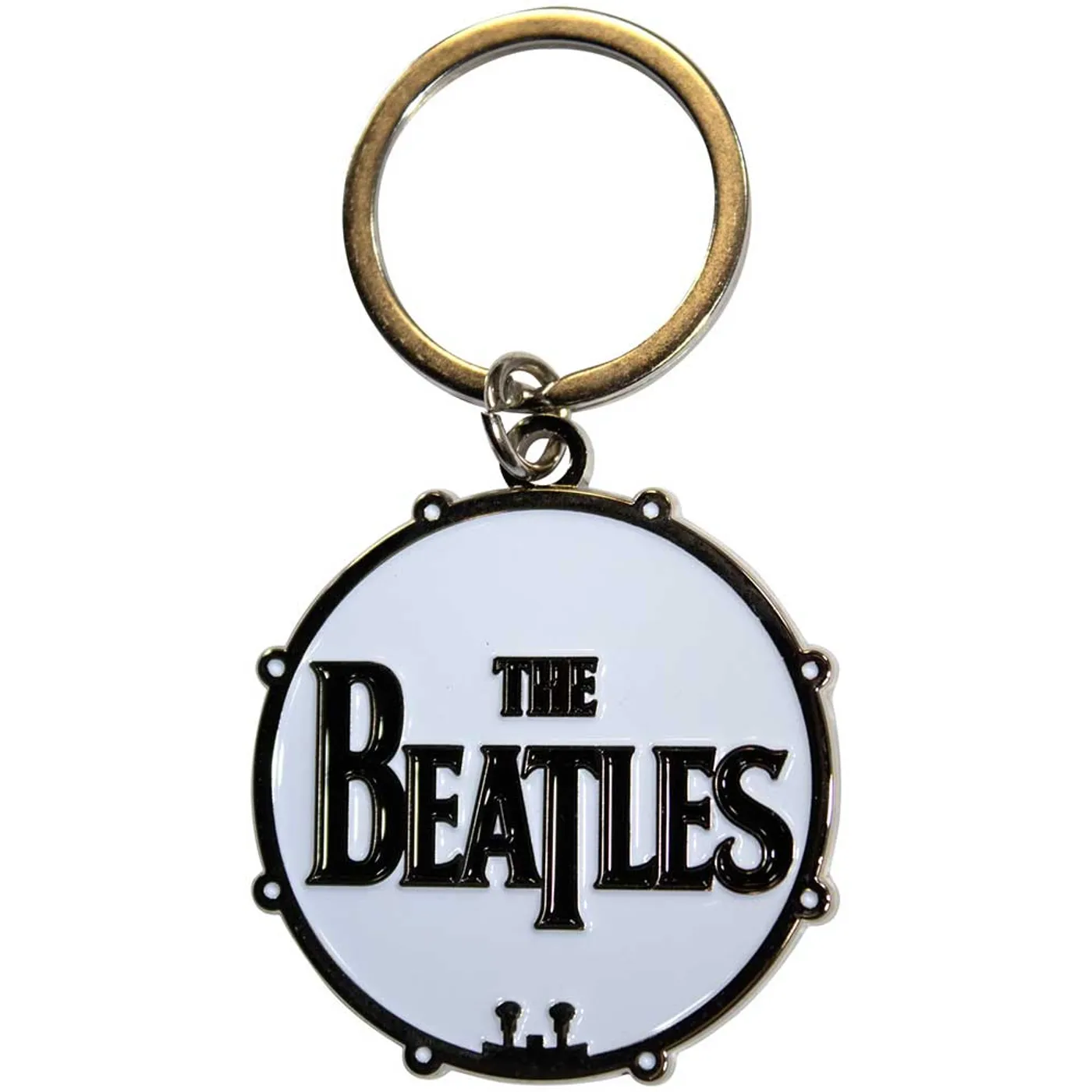 The Beatles Standard Keychains - Drum Logo