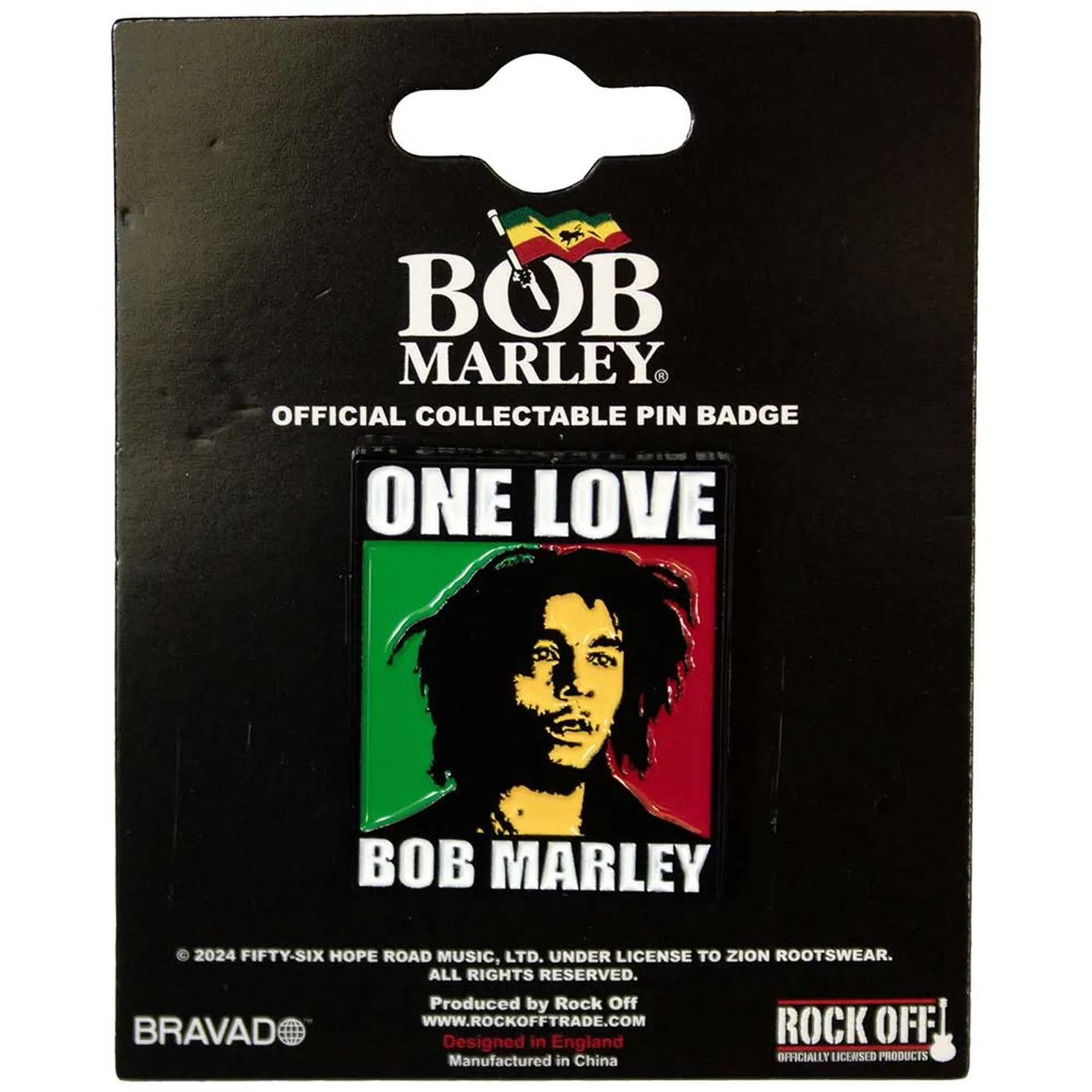 Bob Marley Pin Badge - One Love