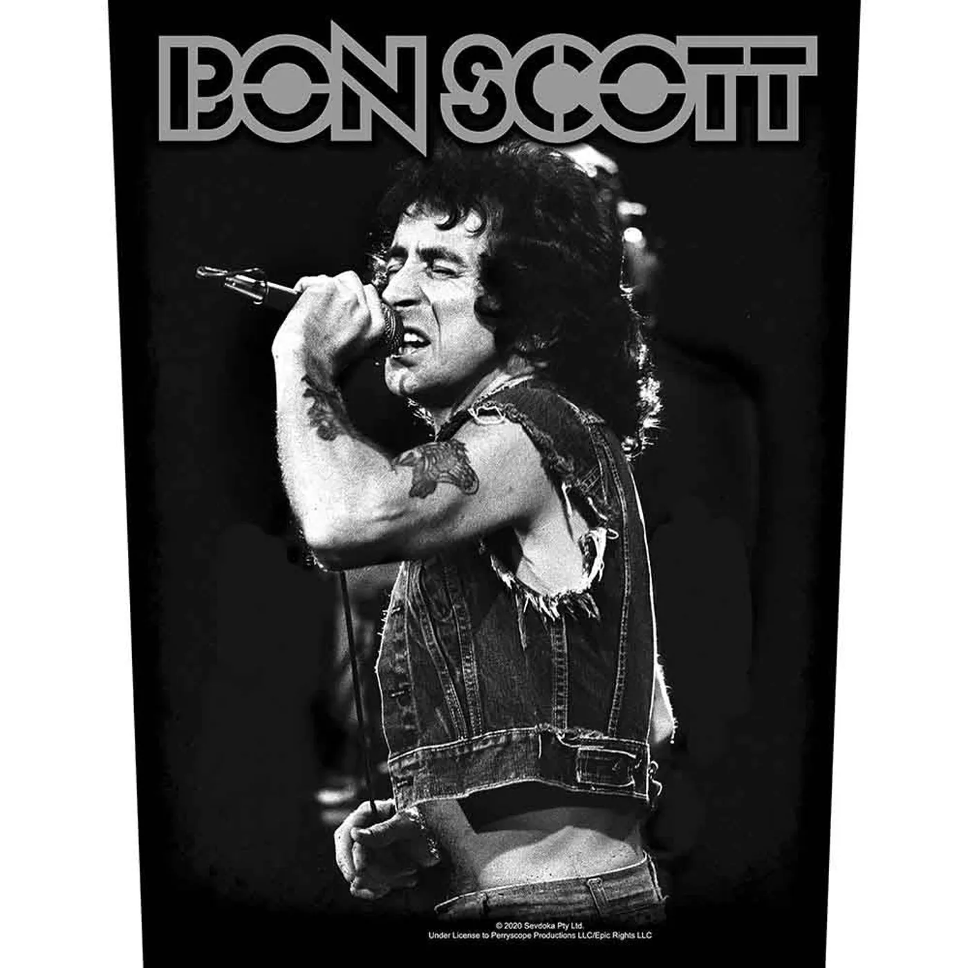 Bon Scott Patches - Woven Sew On - Bon Scott