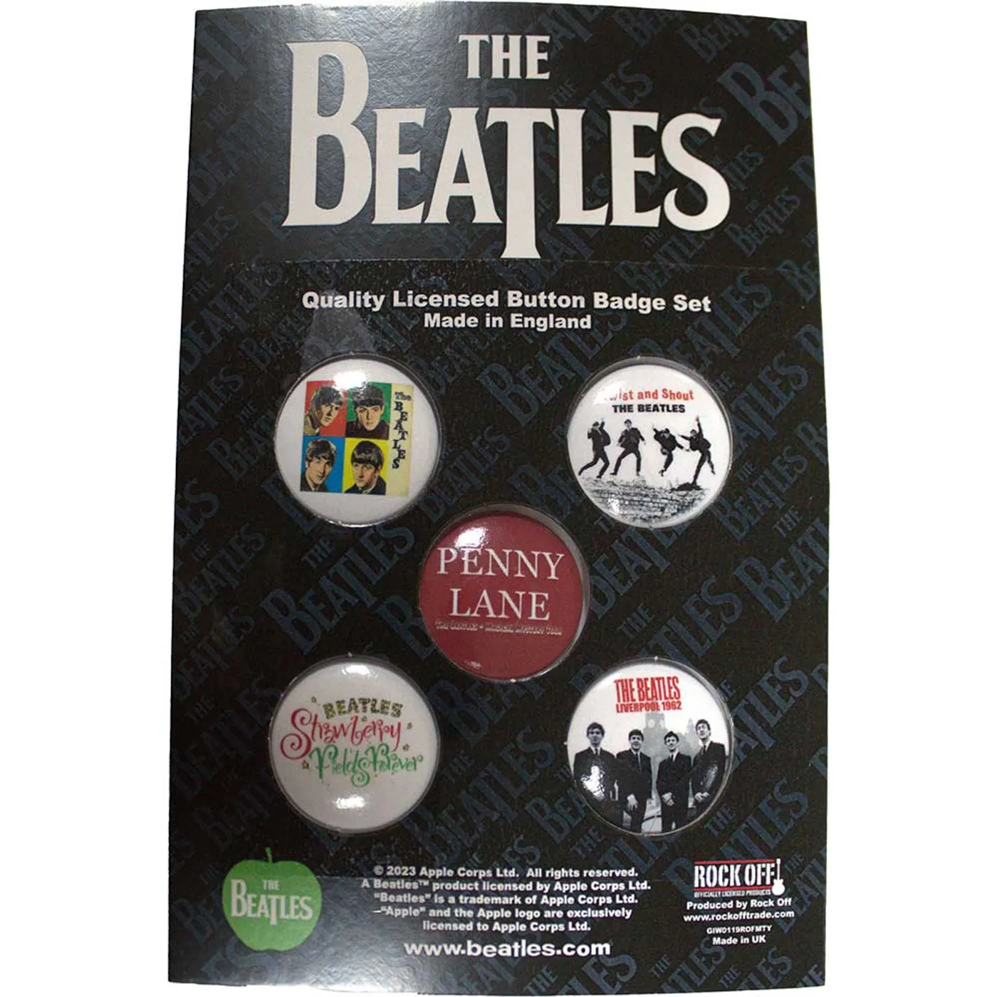The Beatles Plastic Pin Badge - Beatles Liverpool
