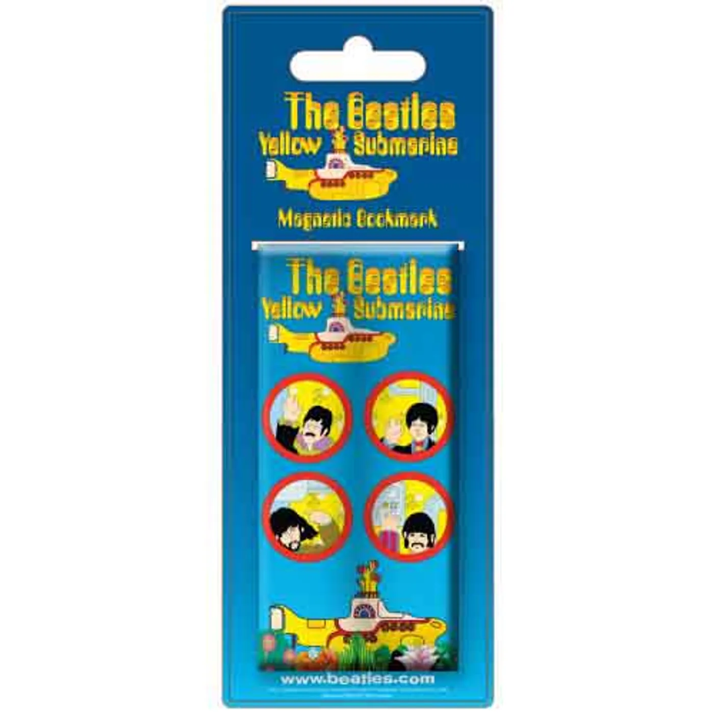 The Beatles Magnets - Magnetic Bookmarks - Yellow Submarine Portholes Magnetic