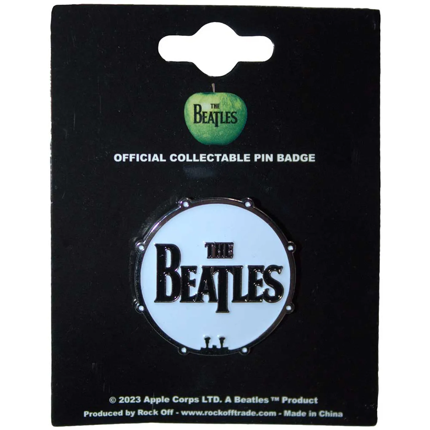 The Beatles Pin Badge - Drum Logo