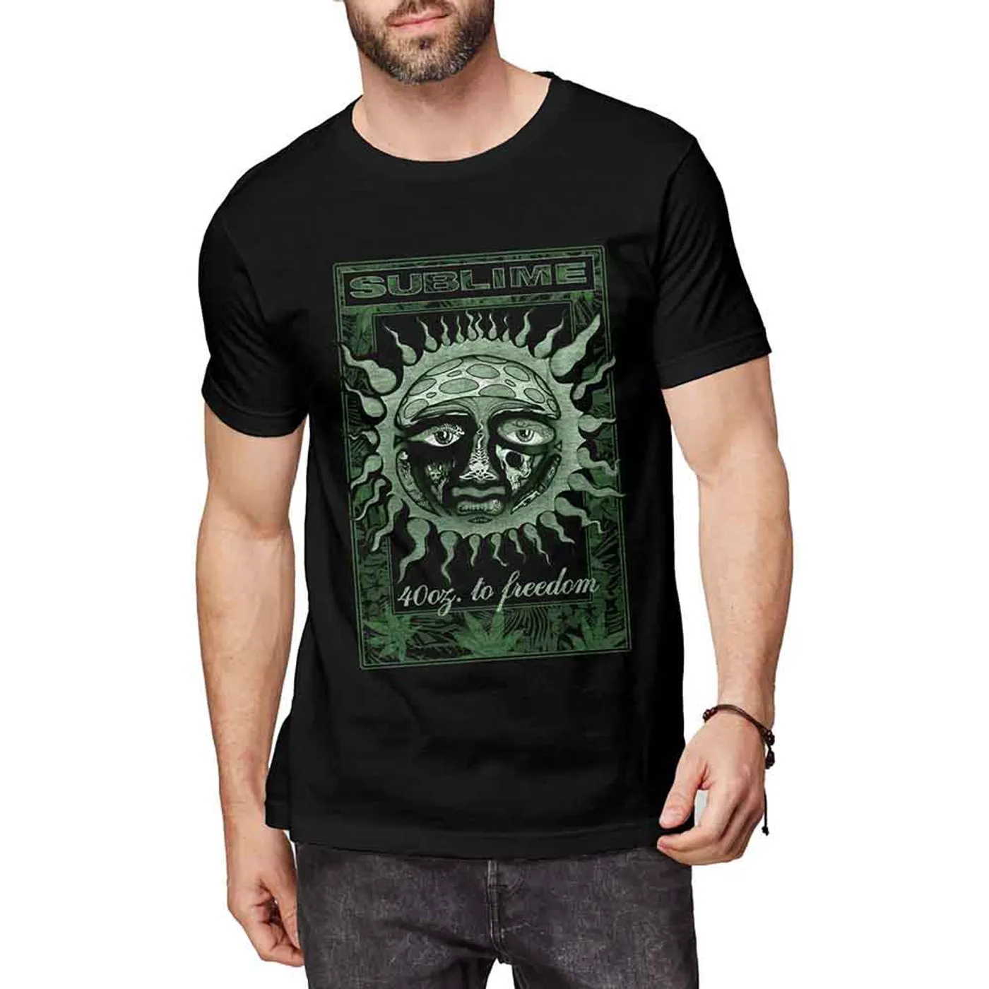 Sublime T Shirt - Grn 40 Oz