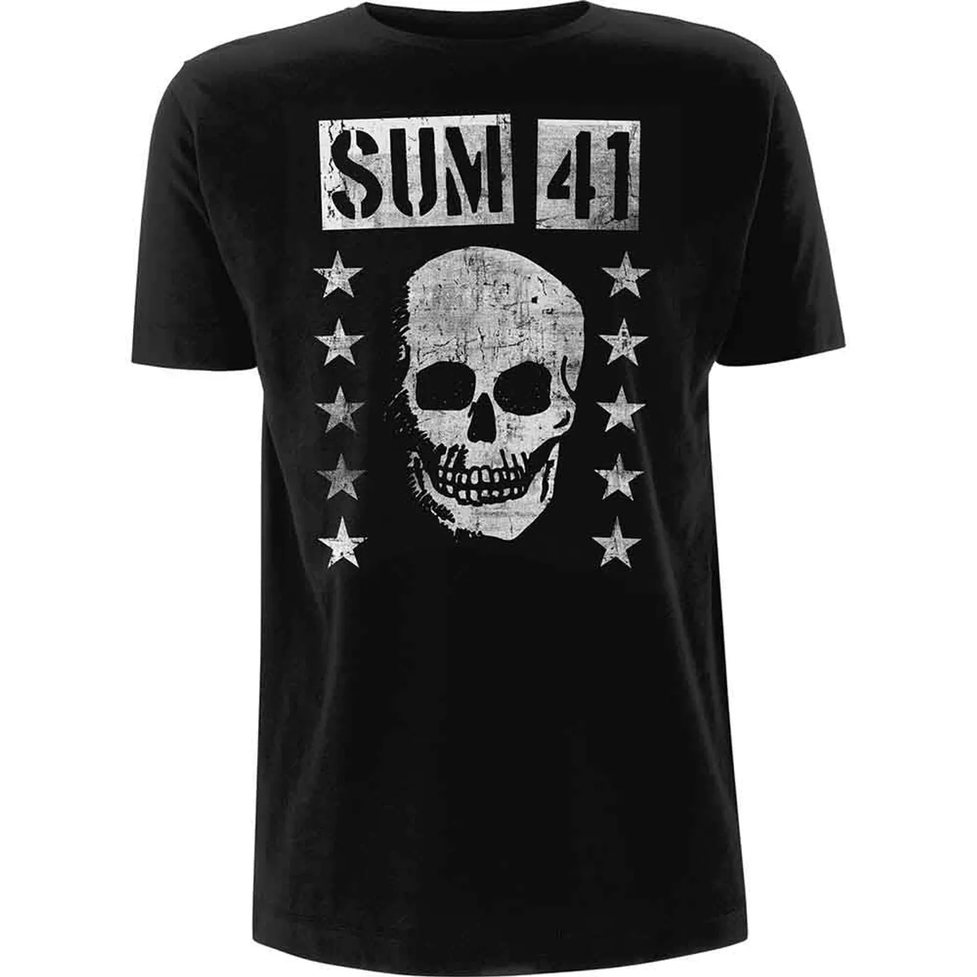 Sum 41 T Shirt - Grinning Skull
