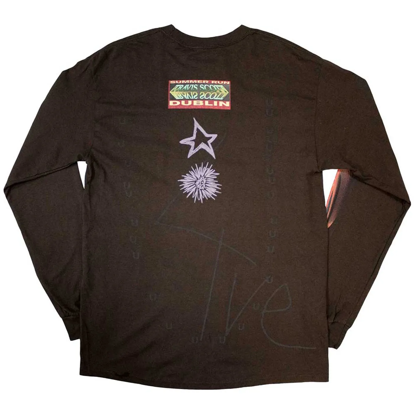 Travis Scott Long Sleeve T Shirt - Summer Run 2023 Dublin