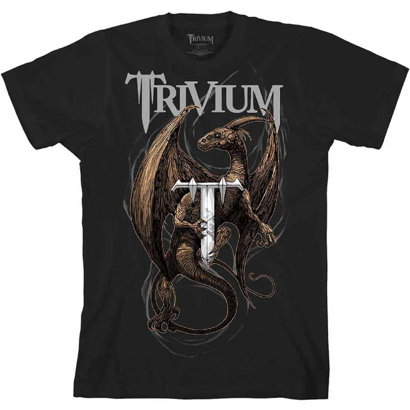 Trivium T Shirt - Perched Dragon