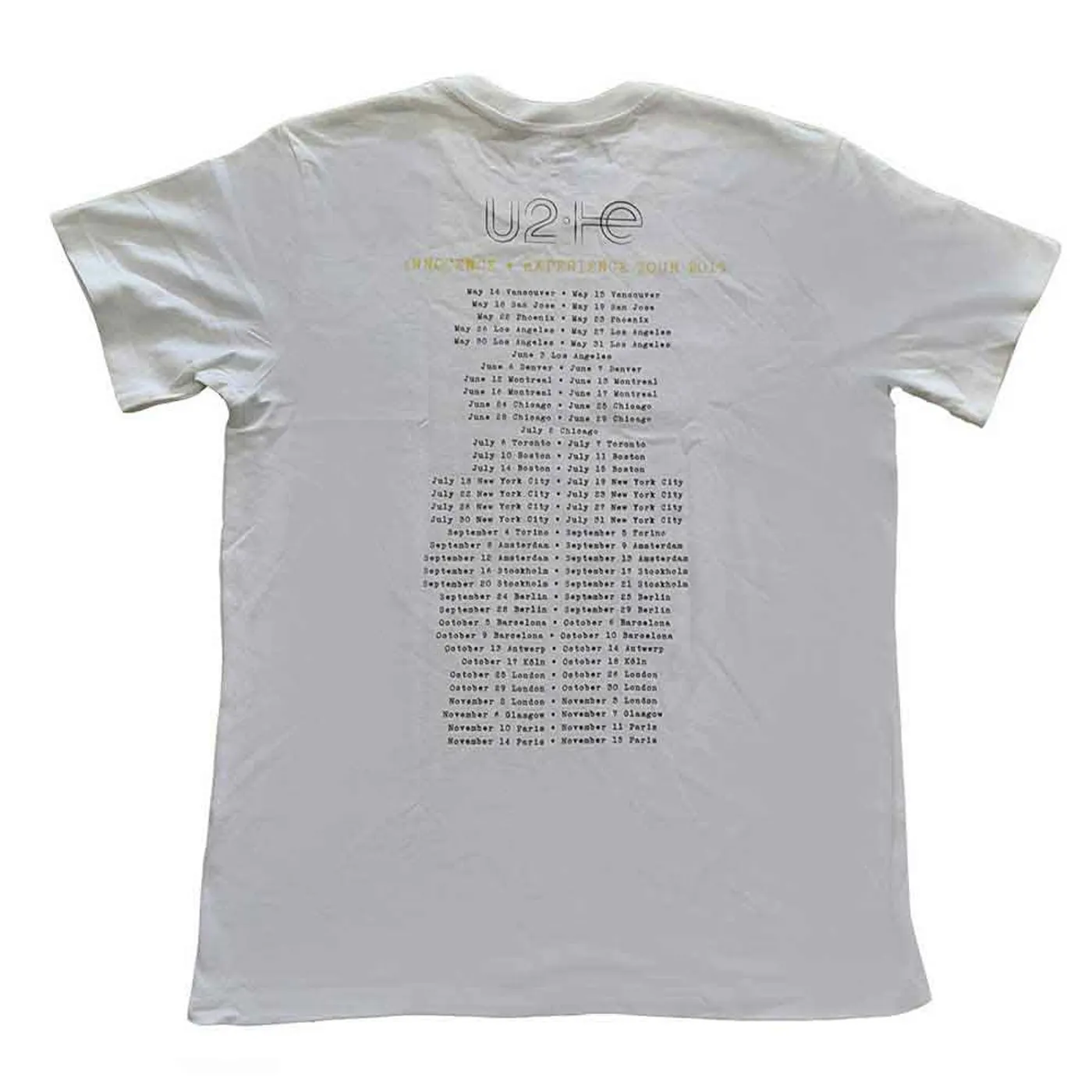 U2 T Shirt - Live Action
