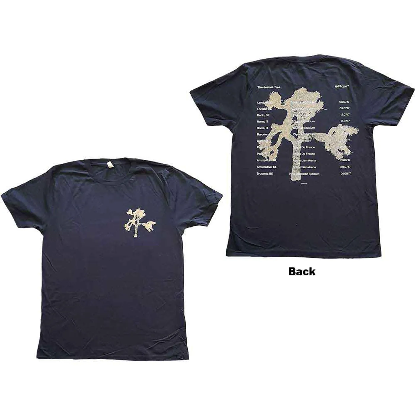 U2 T Shirt - Joshua Tree 2017