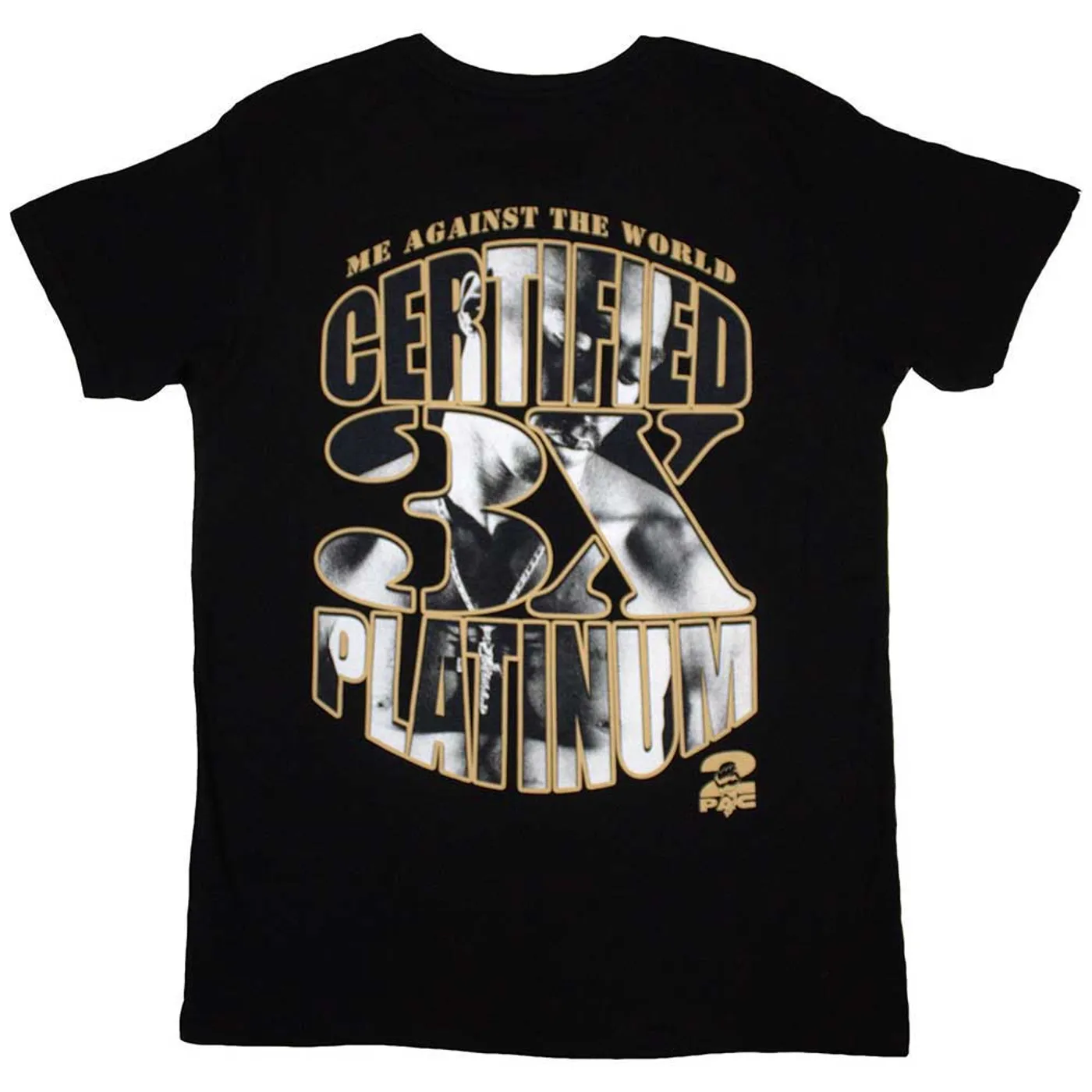 Tupac T Shirt - Platinum