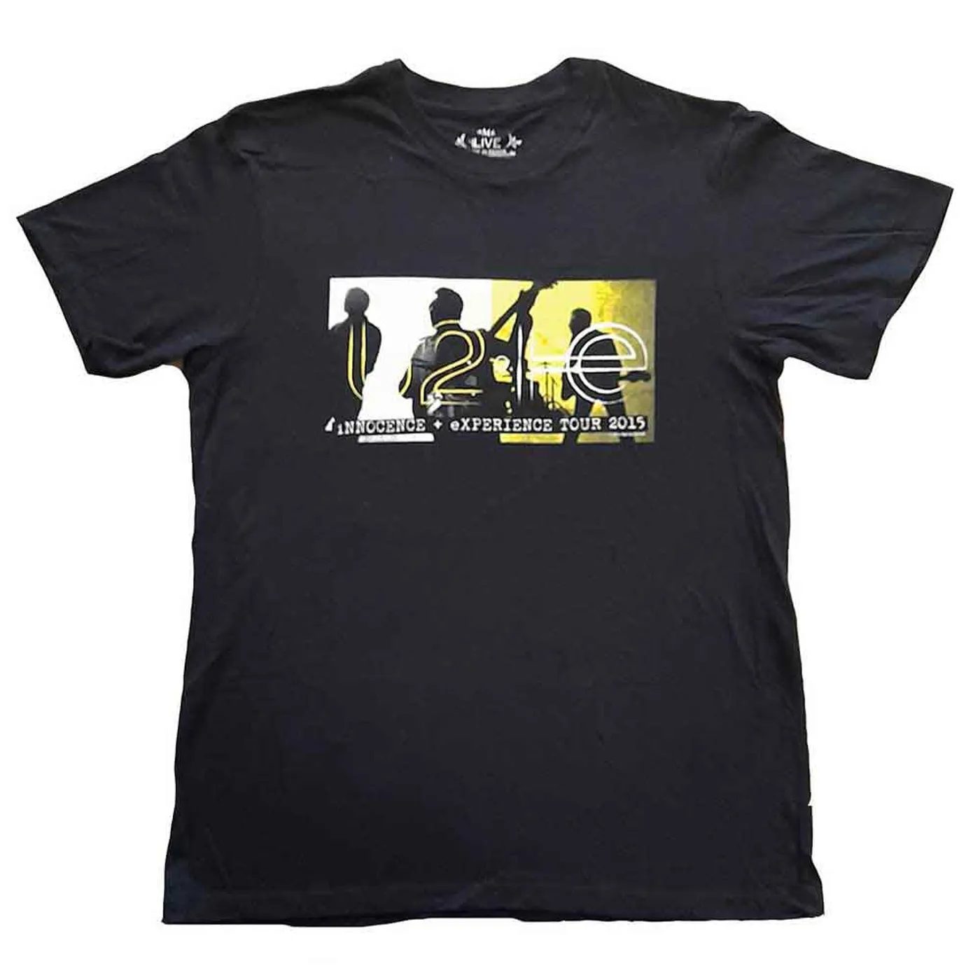 U2 T Shirt - I+E Tour 2015 Band Silhouettes