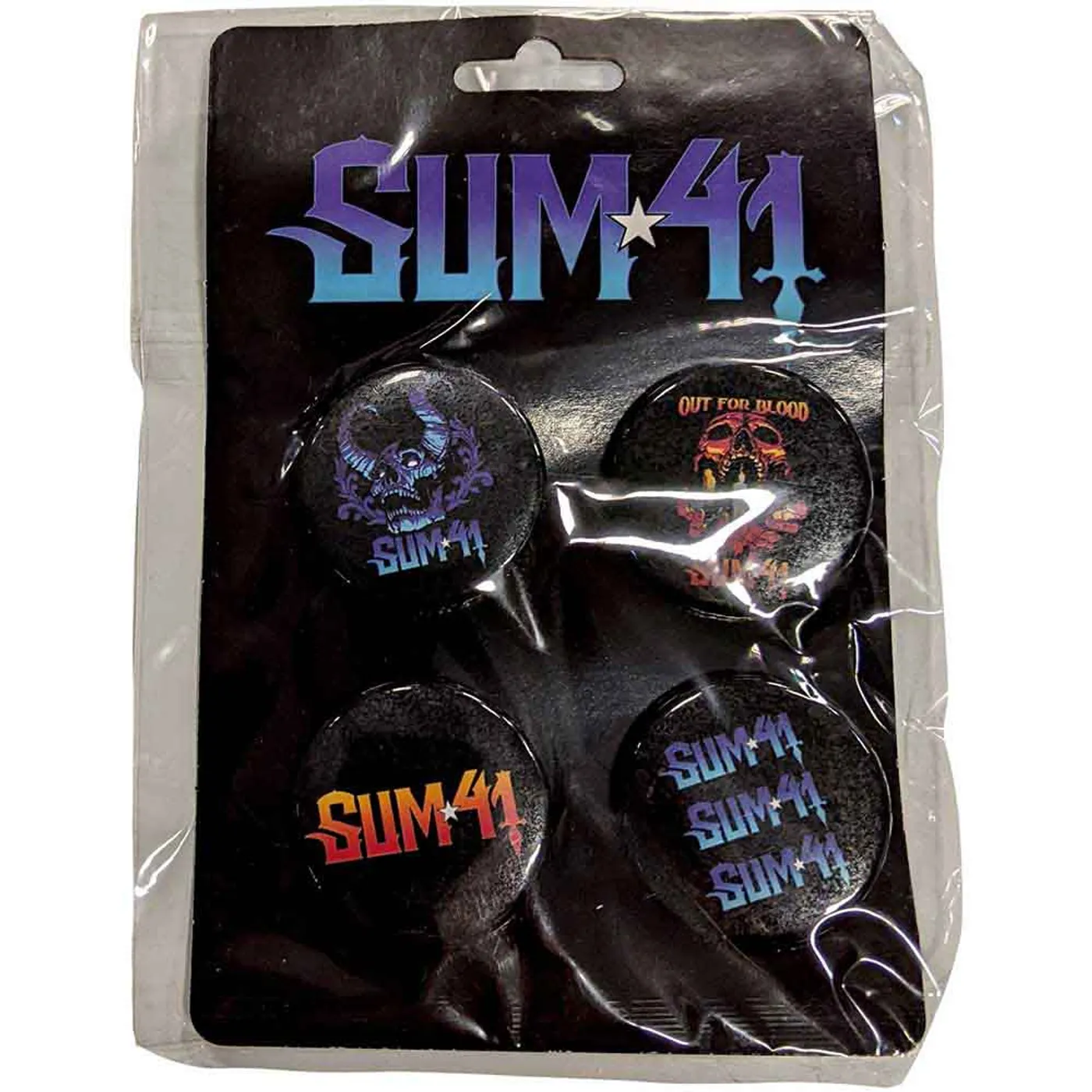 Sum 41 Pin Badge Sets - Out For Blood
