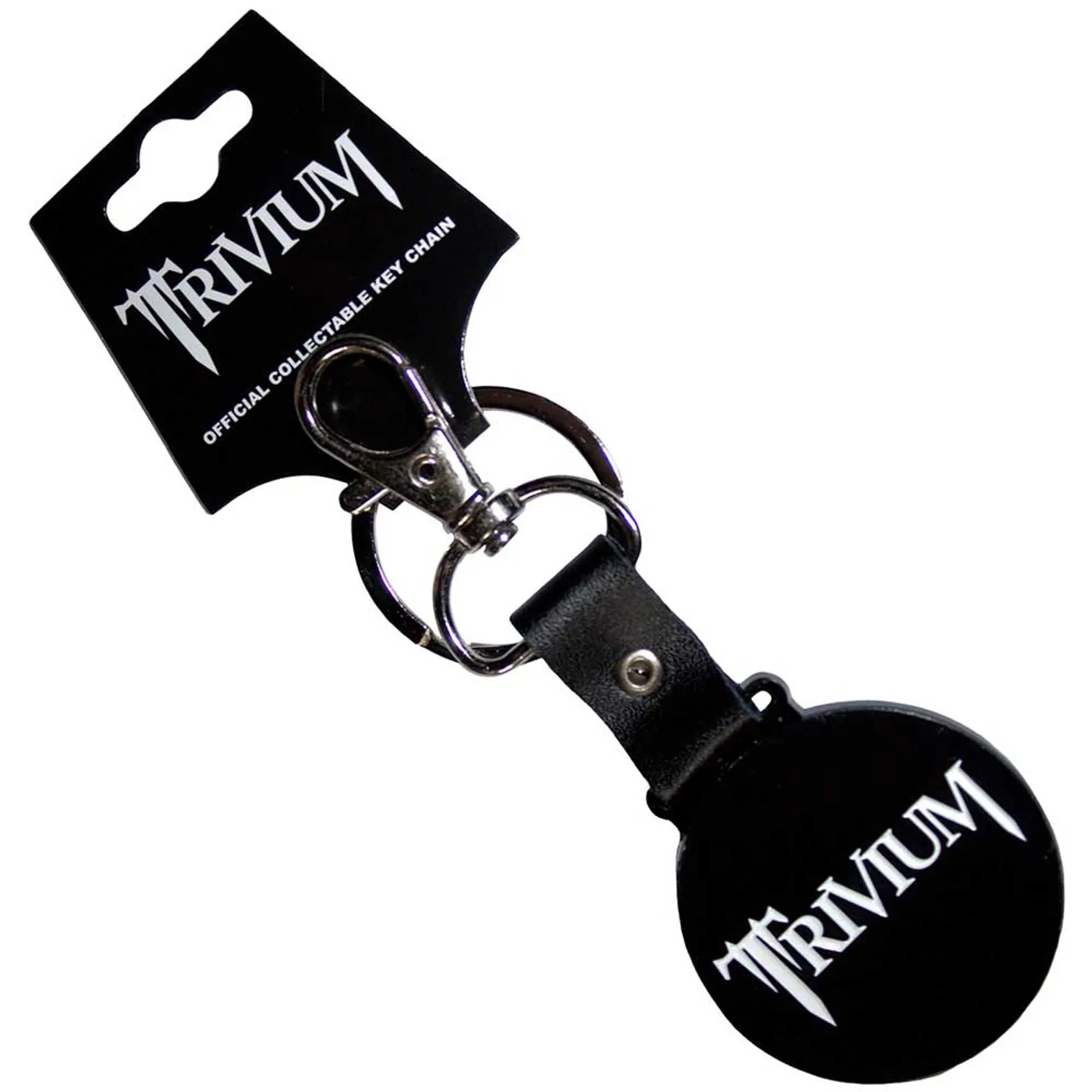 Trivium Standard Keychains - Classic Logo Mono Circle