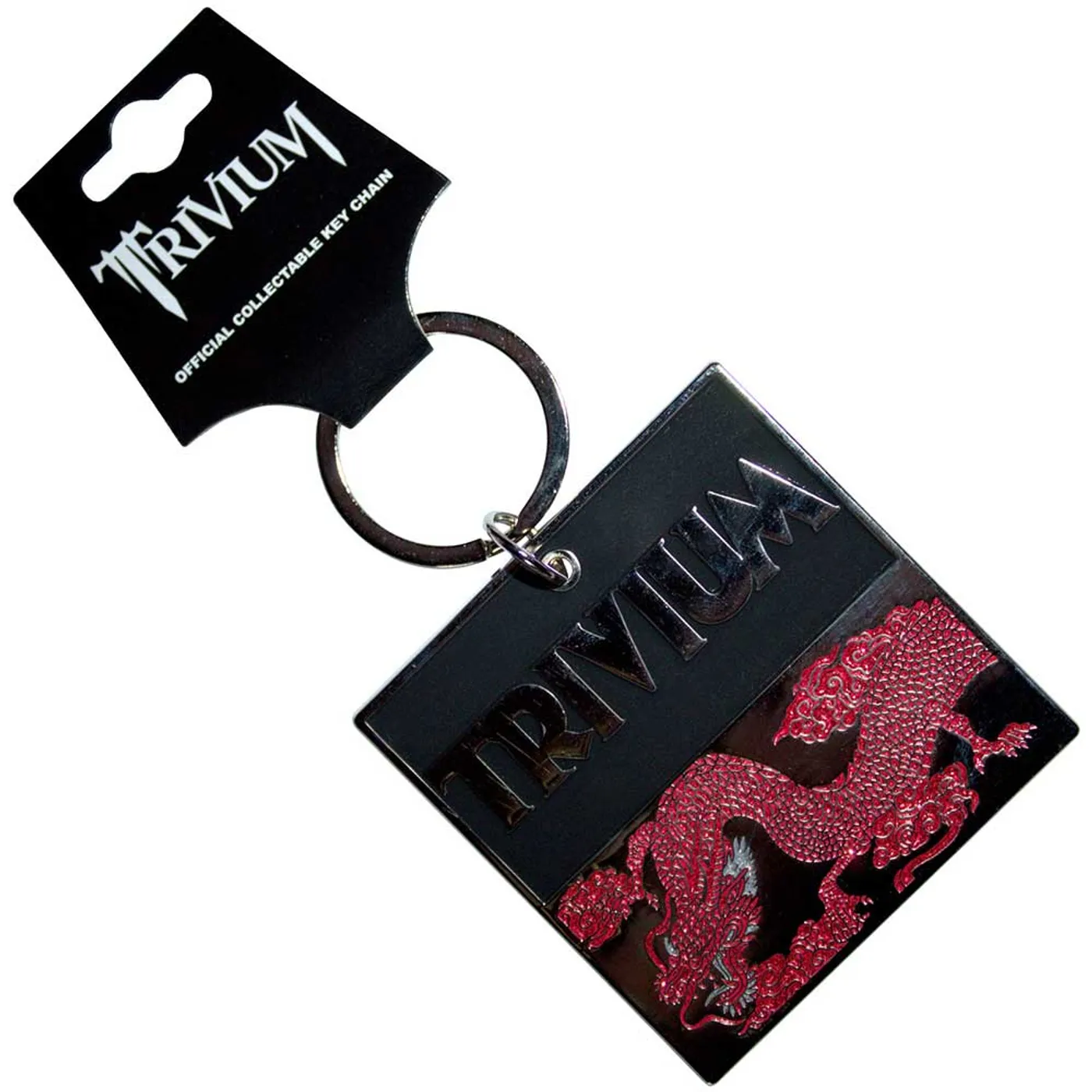 Trivium Standard Keychains - Deadmen & Dragons Silhouette