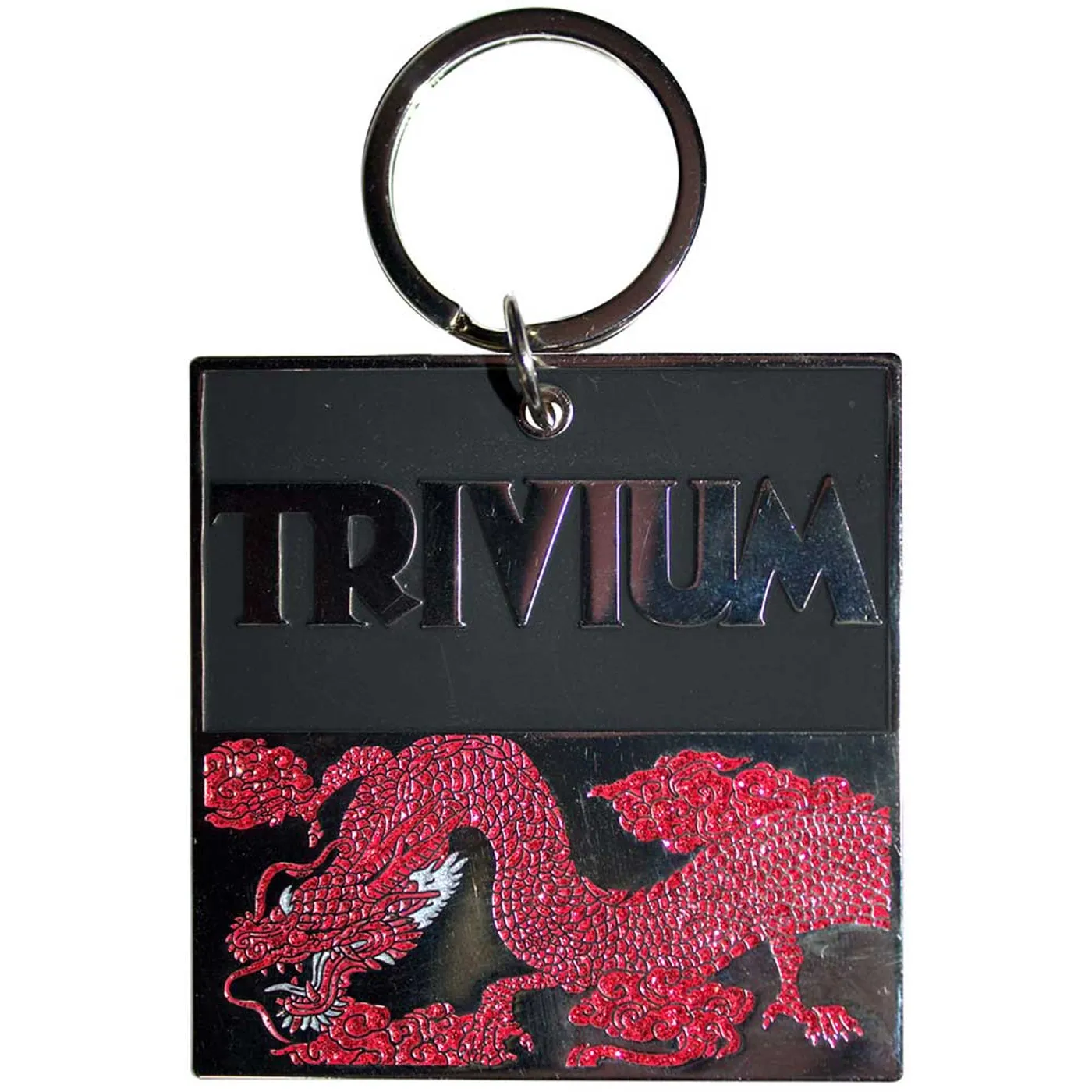 Trivium Standard Keychains - Deadmen & Dragons Silhouette