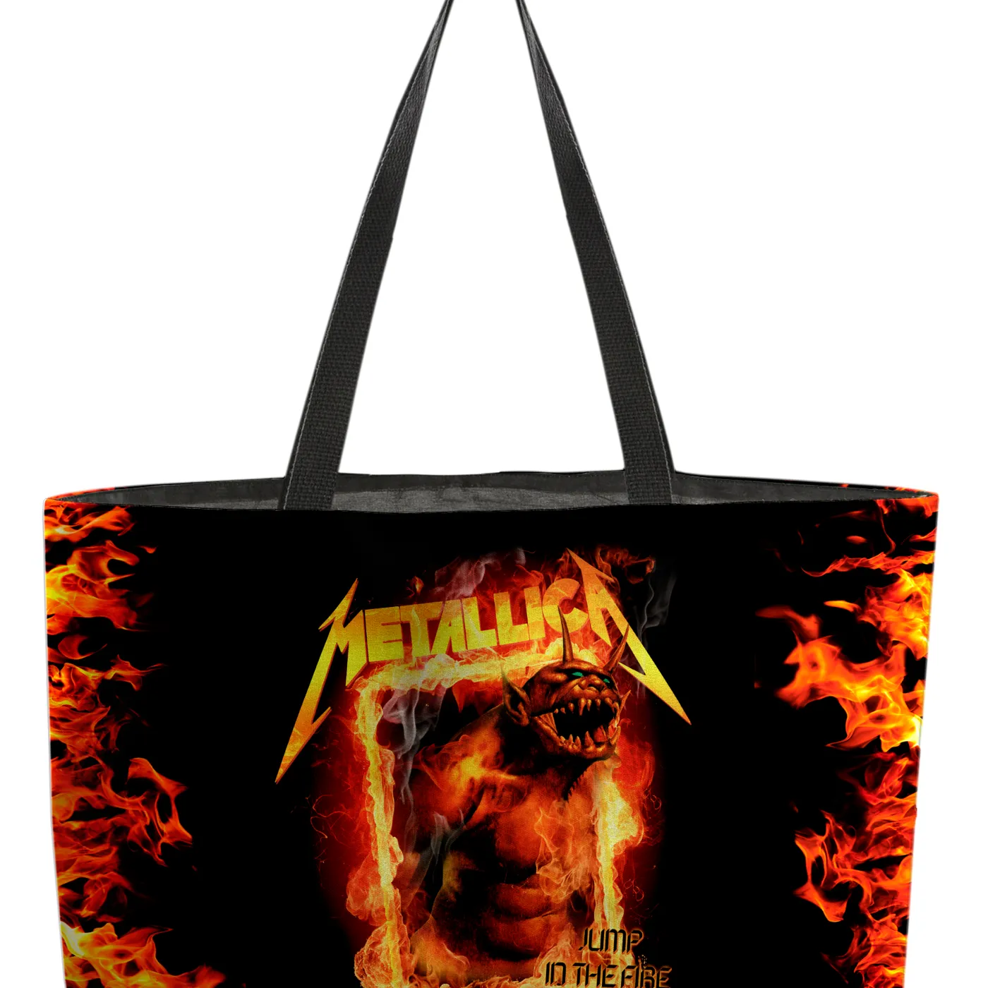 Rocksax Metallica Webbing Handled Beach/Shopper Bag - Fire