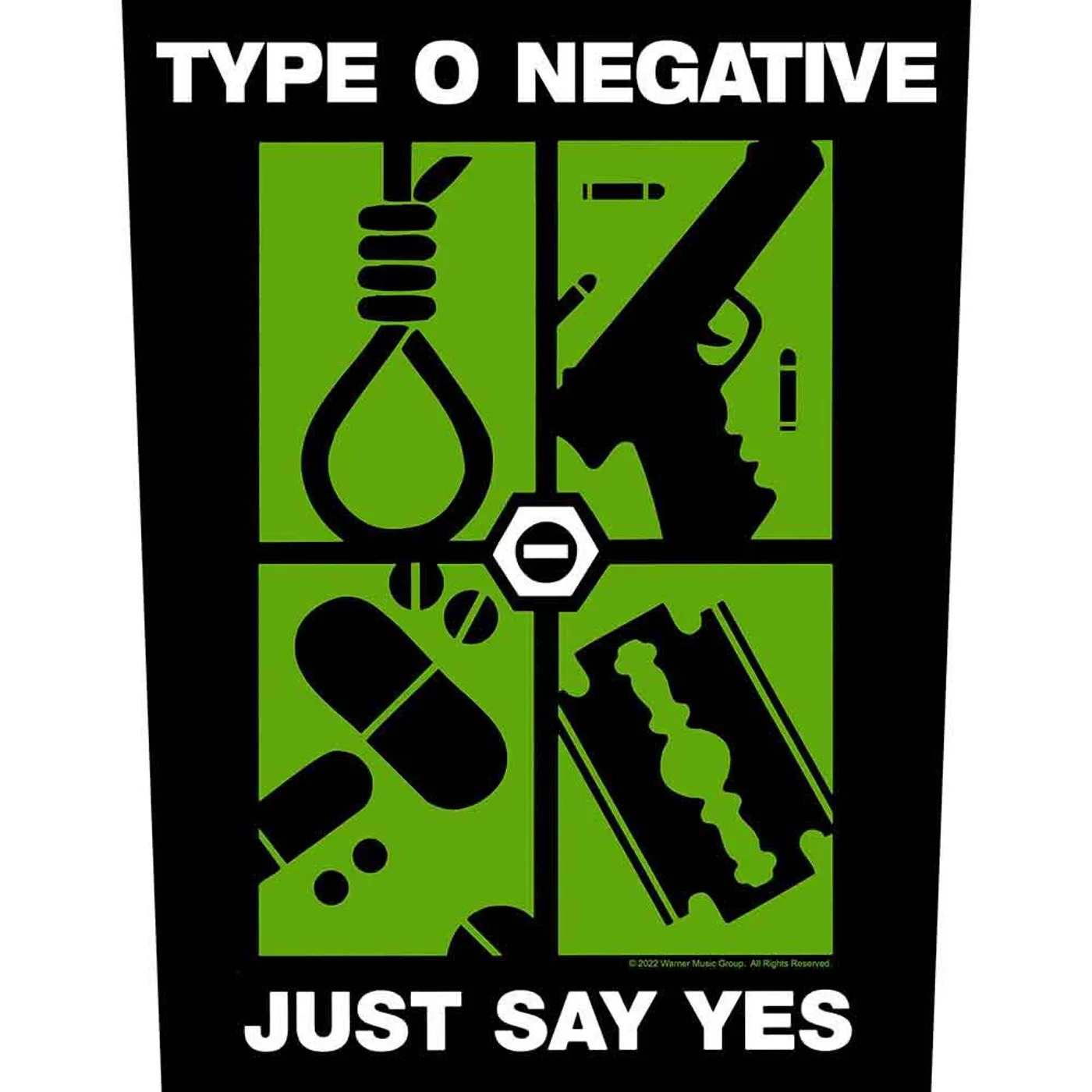 Type O Negative Patches - Woven Sew On - Just Say Yes