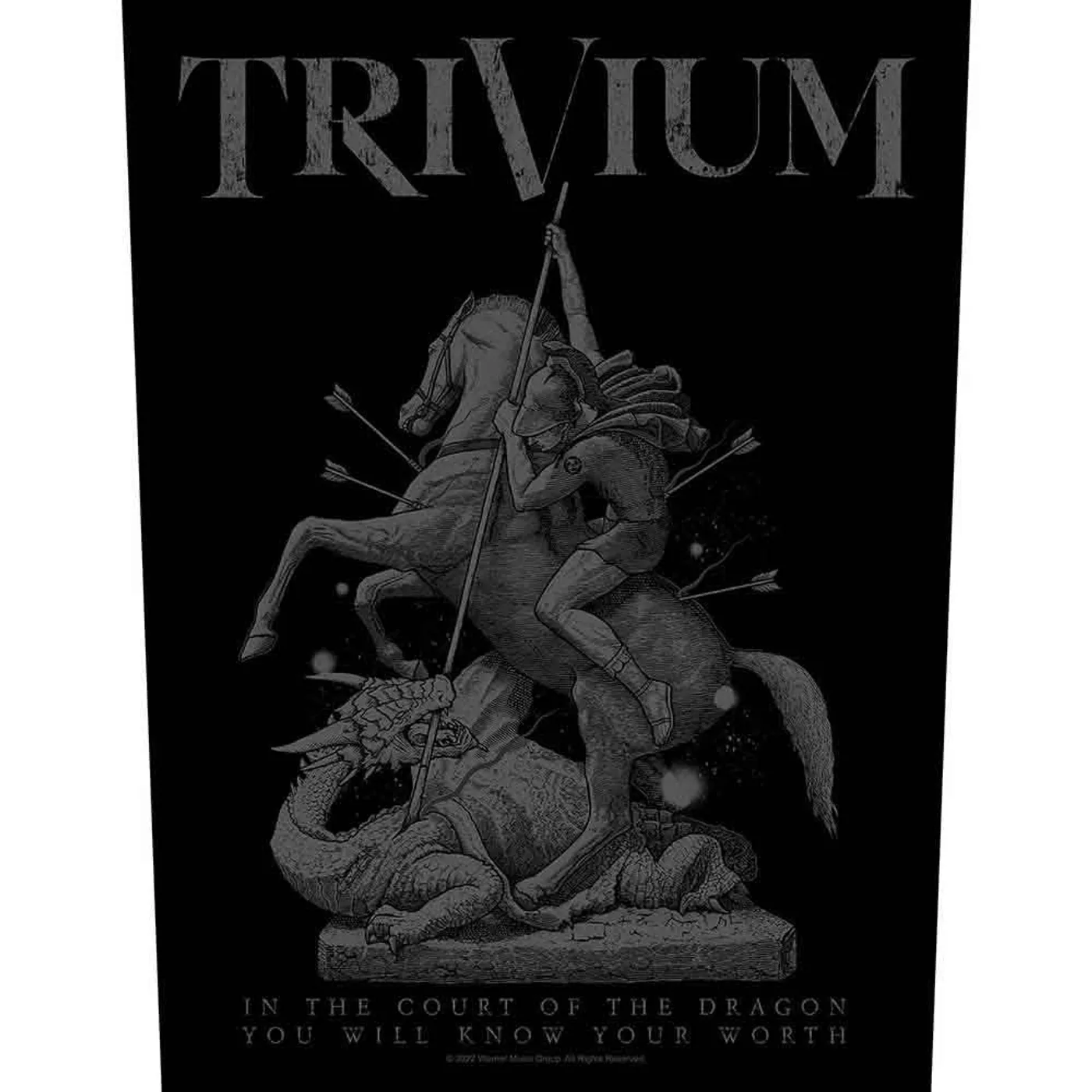 Trivium Patches - Woven Sew On - In The Court Of The Dragon