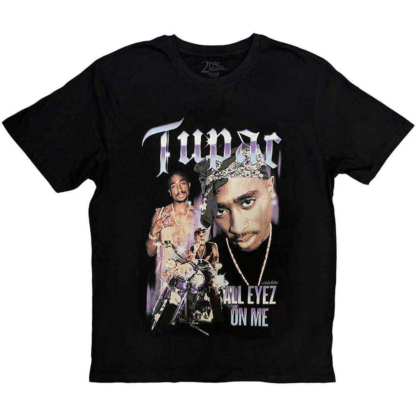 Tupac Woman's T Shirt - All Eyez Blue Homage