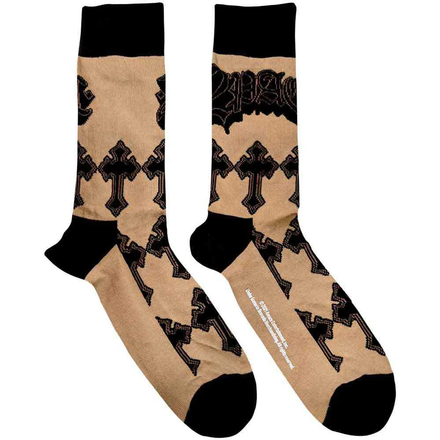 Tupac Socks 7-11 - Crosses