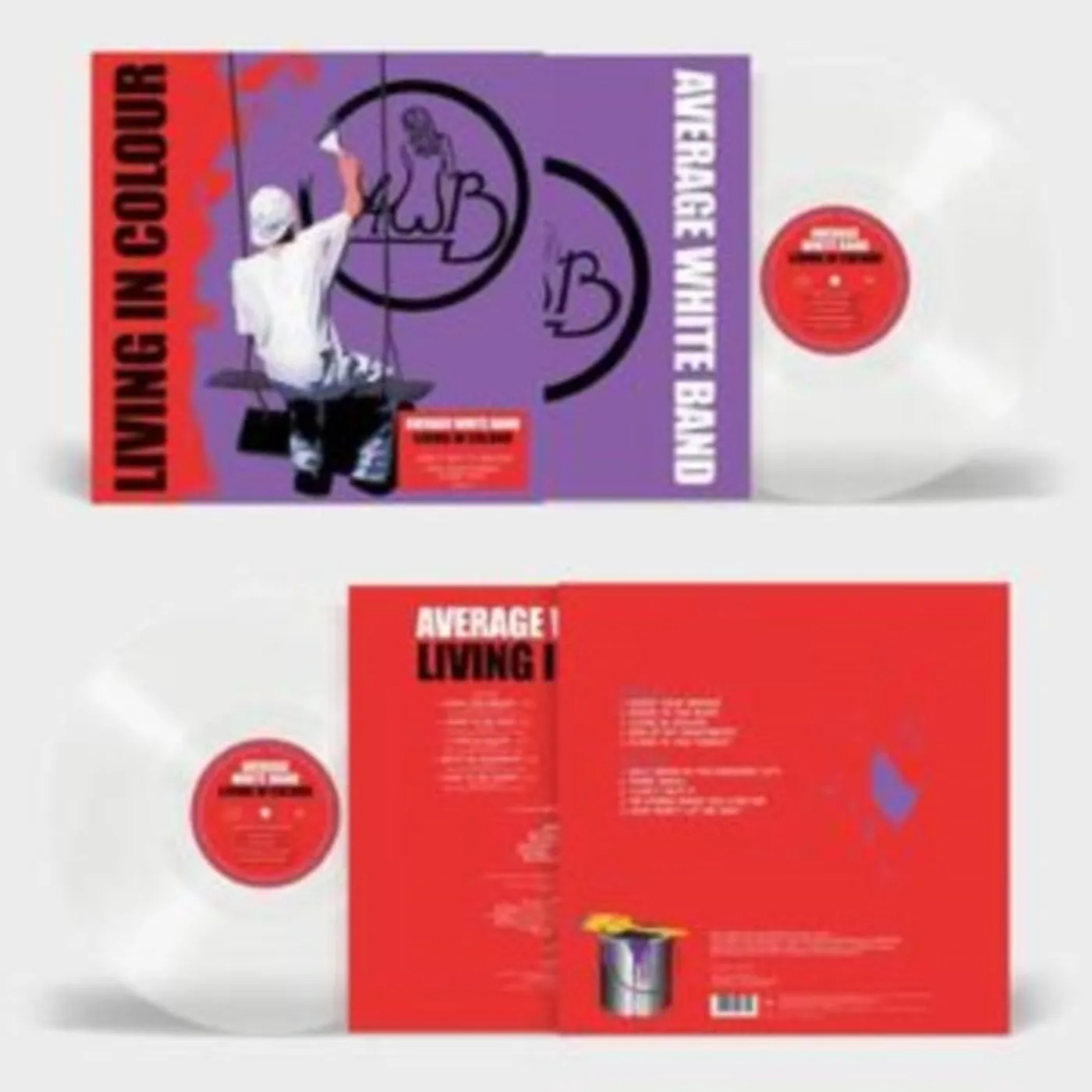 Average White Band LP Vinyl Record - Living In Colour (Clear Vinyl)