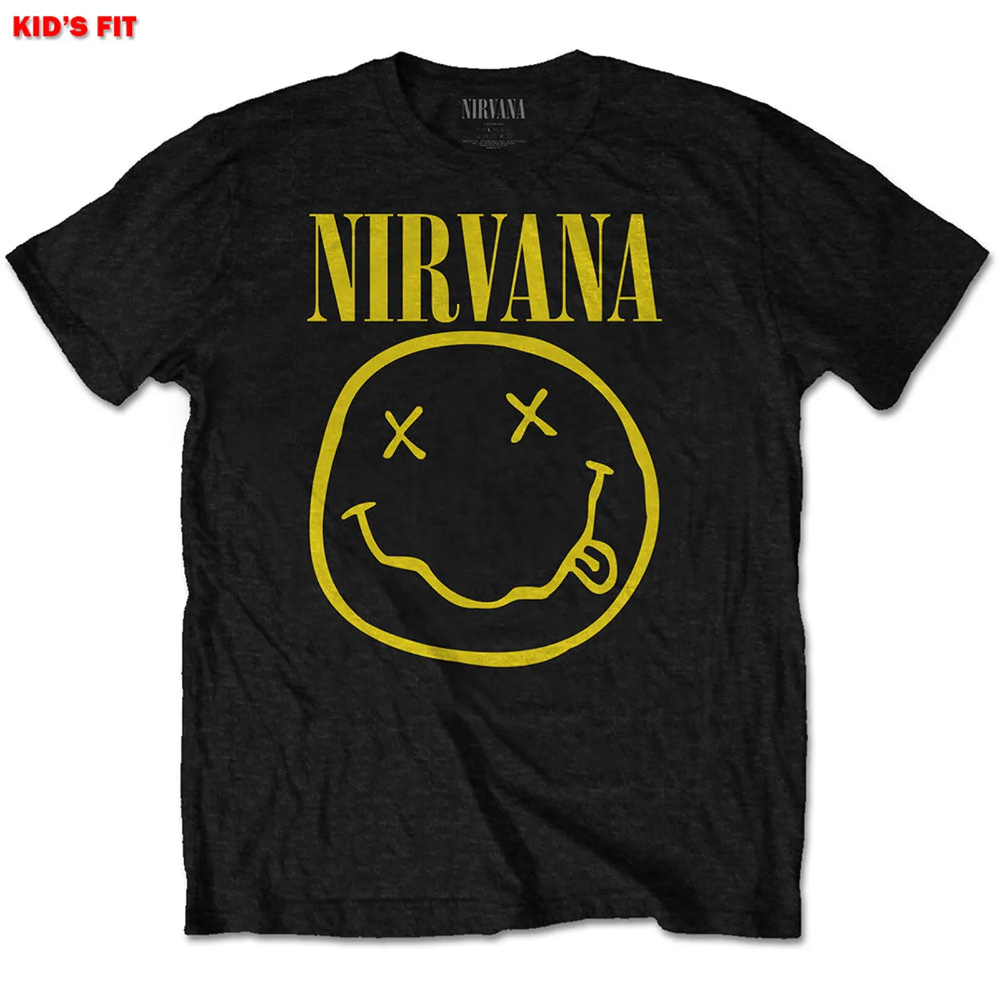 Nirvana Kids Youth T Shirt - Yellow Smile