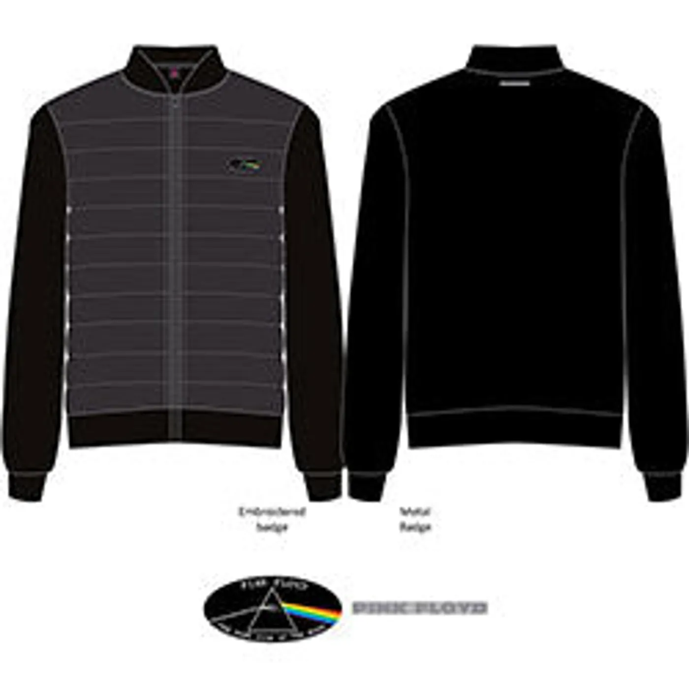 Pink Floyd Quilted Jacket - Dark Side Of The Moon