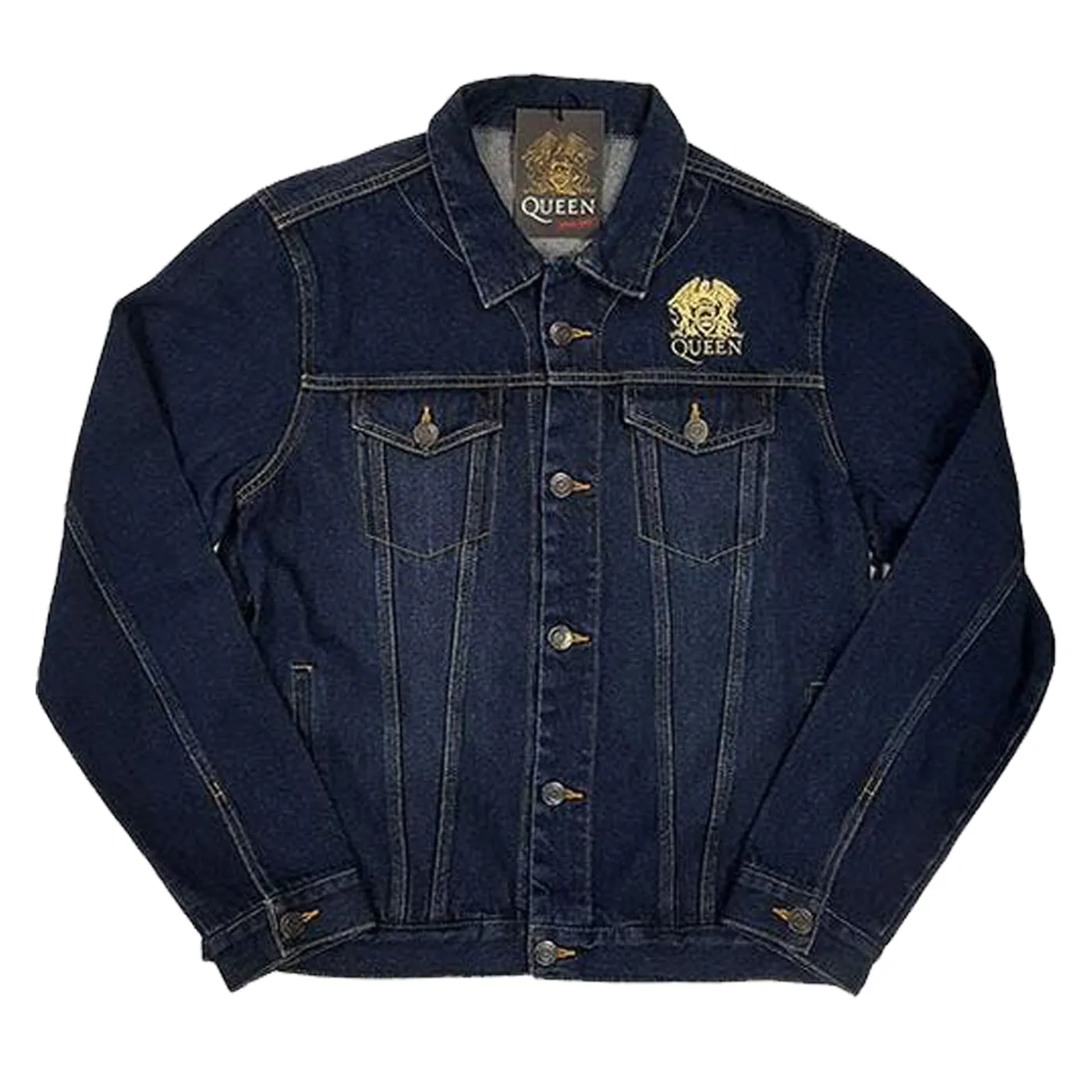 Queen Denim Jacket - Classic Crest (With Back Print)