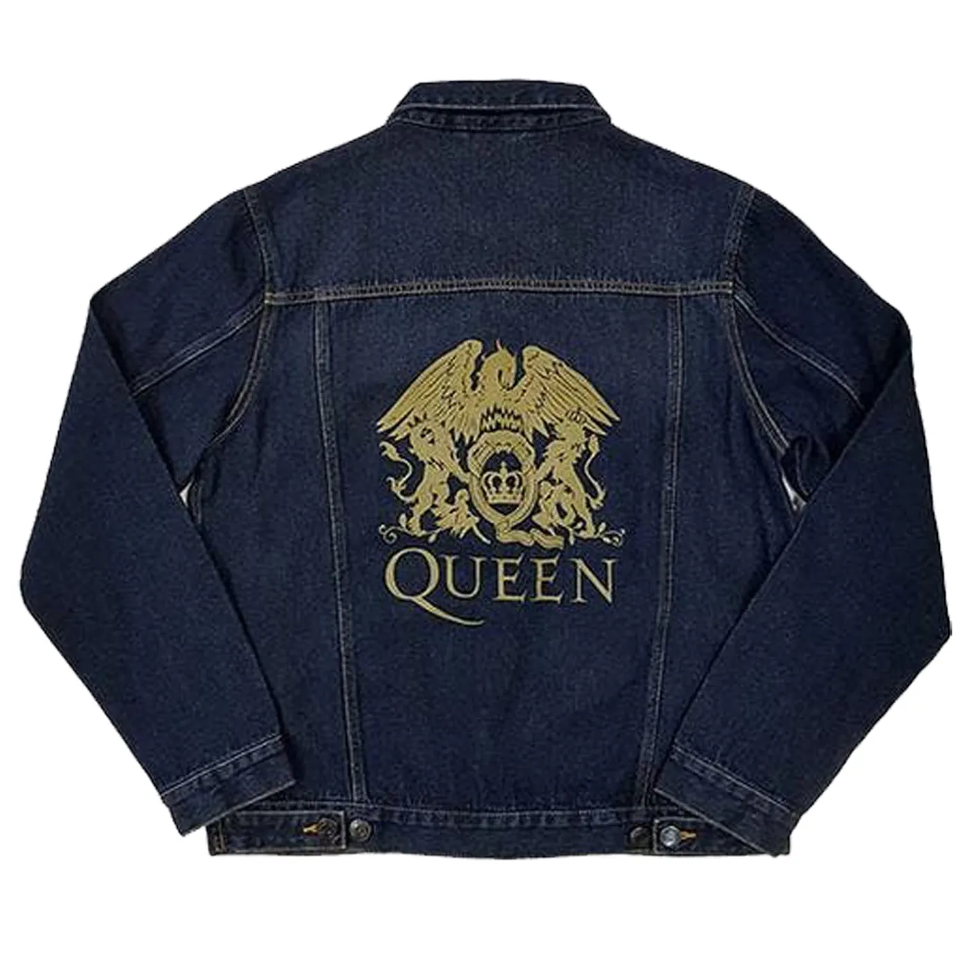 Queen Denim Jacket - Classic Crest (With Back Print)