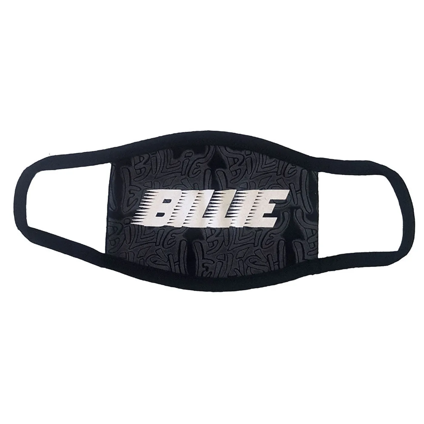Billie Eilish Face Mask - Racer Logo & Graffiti Black