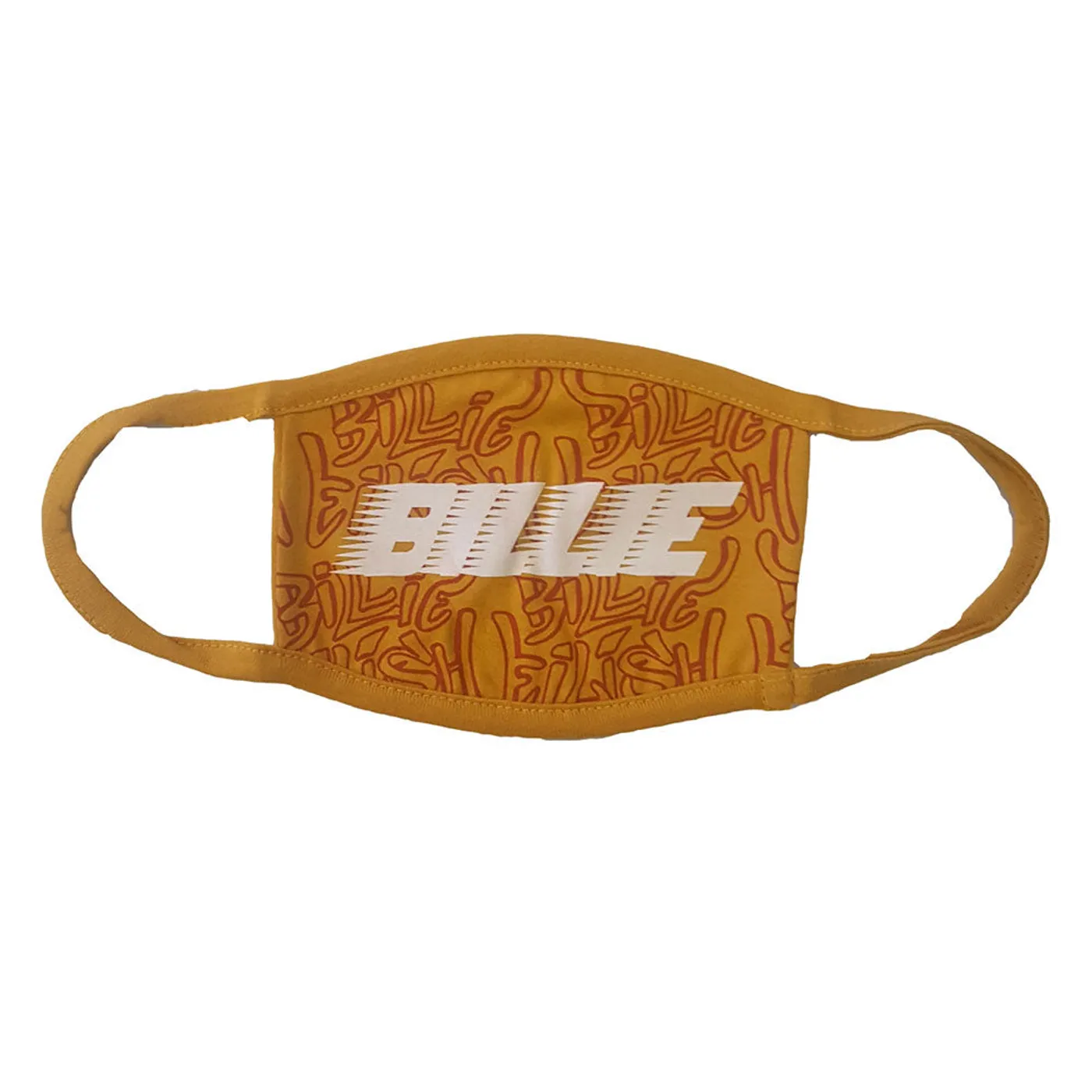 Billie Eilish Face Mask - Race Logo & Graffiti Yellow