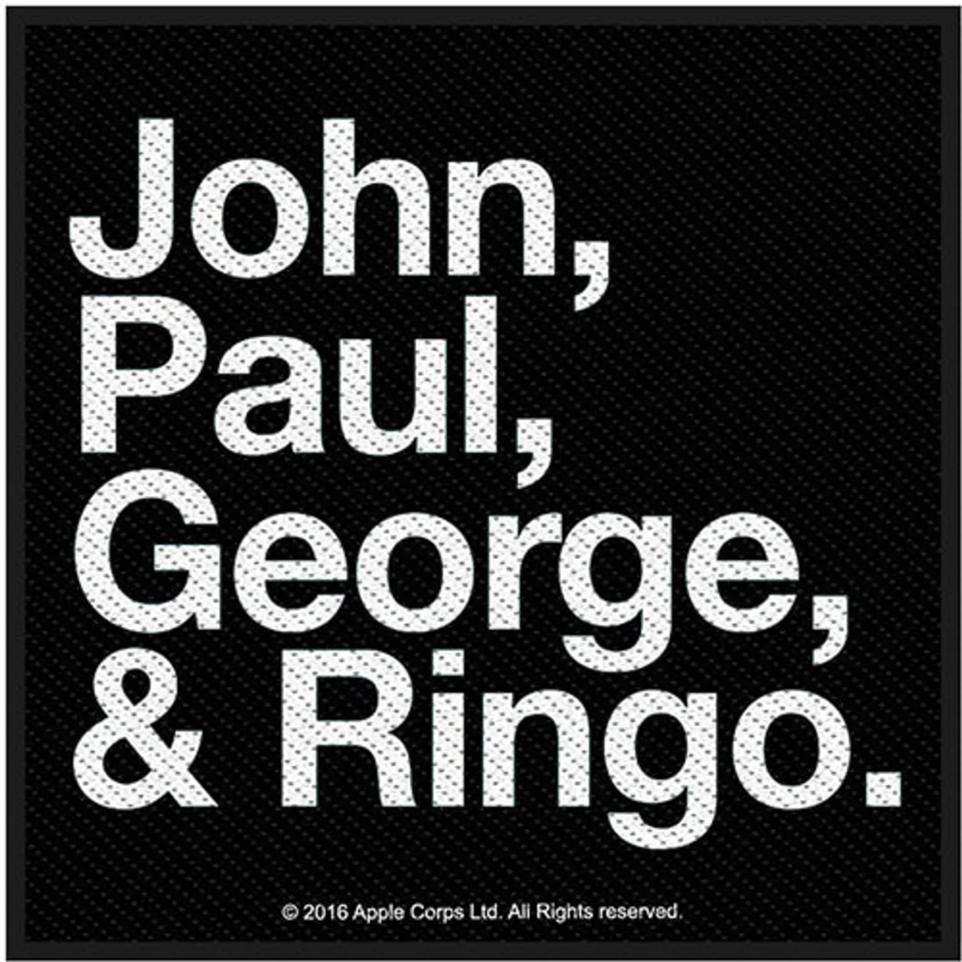 The Beatles Patch - John Paul George & Ringo Standard Patch