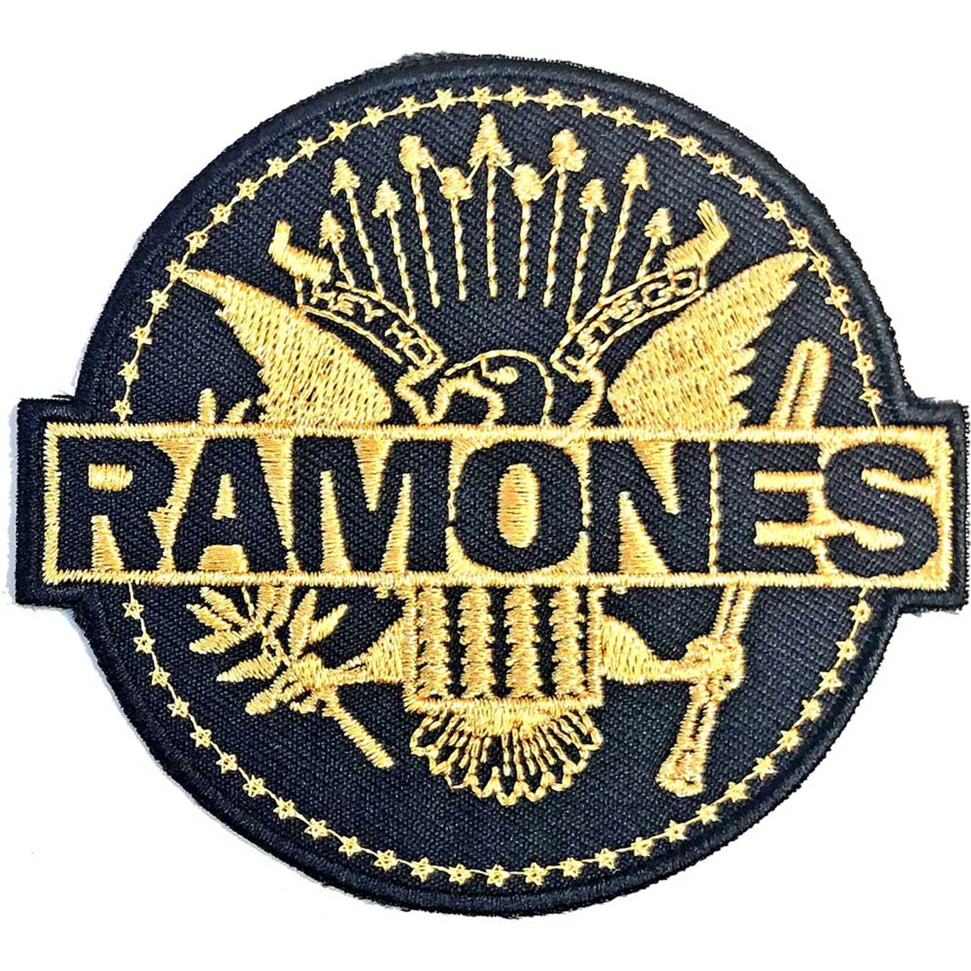 Ramones Patch - Gold Seal Woven Patch