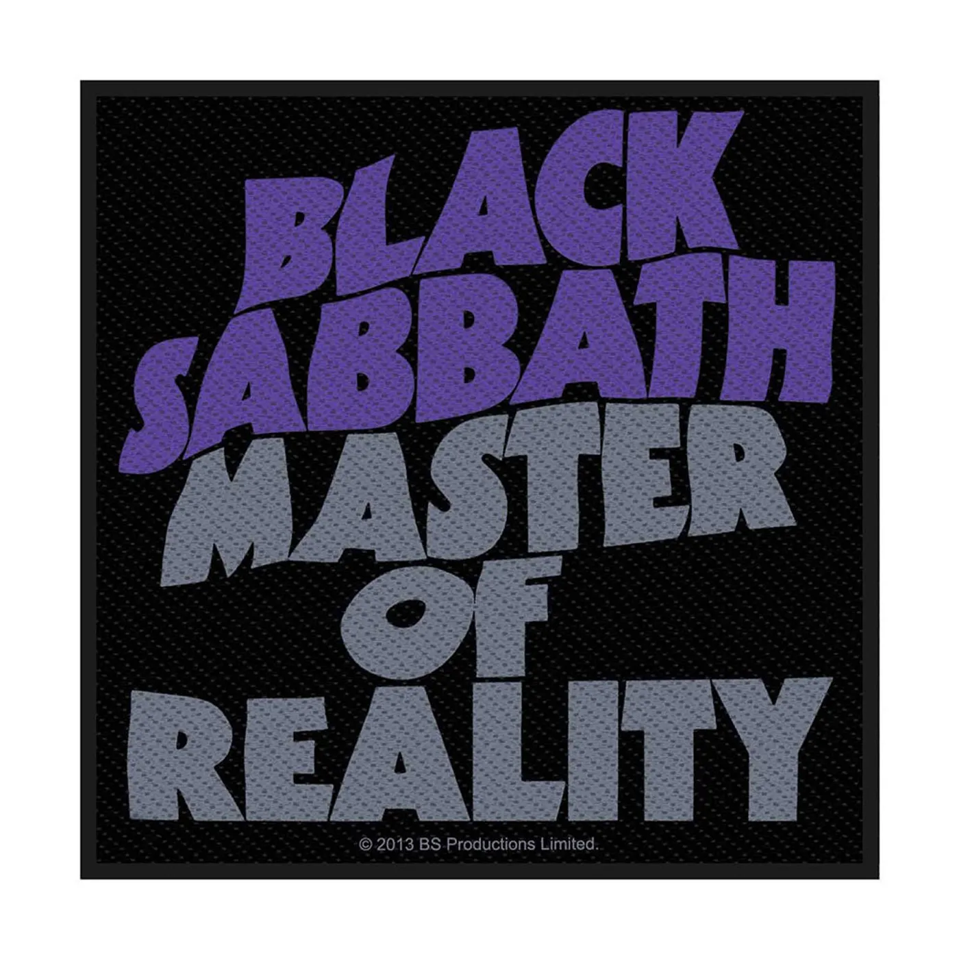 Black Sabbath Patch - Master Of Reality Retail Packaged Patch