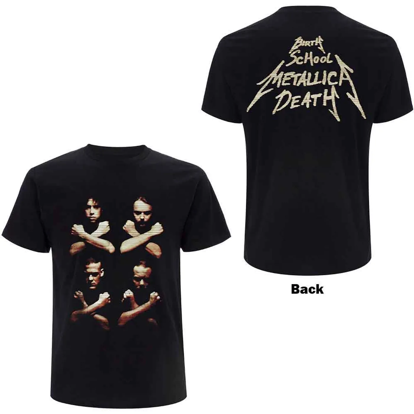 Metallica T Shirt - Birth Death Crossed Arms