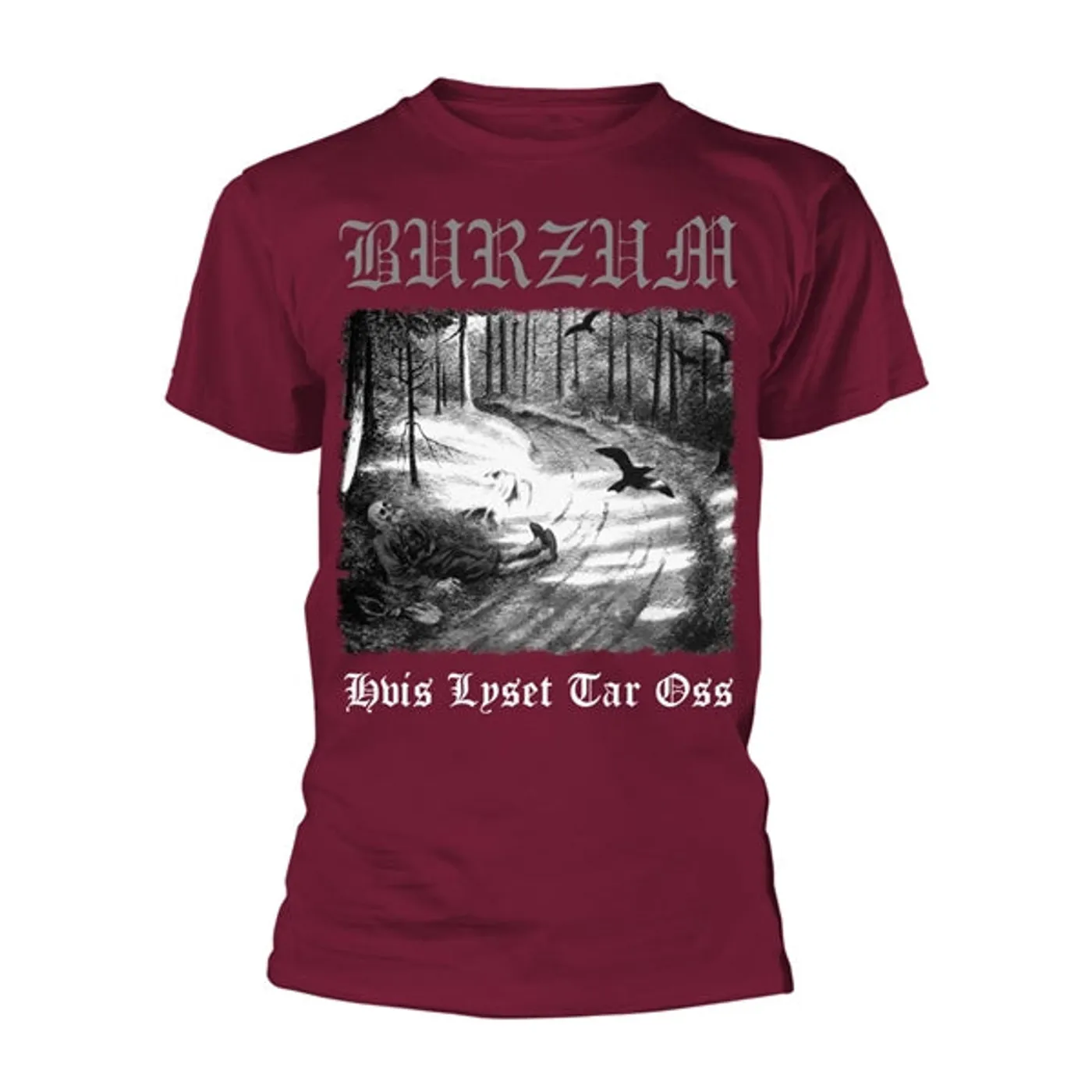 Burzum T-Shirt - Hvis Lyset Tar Oss (Maroon)