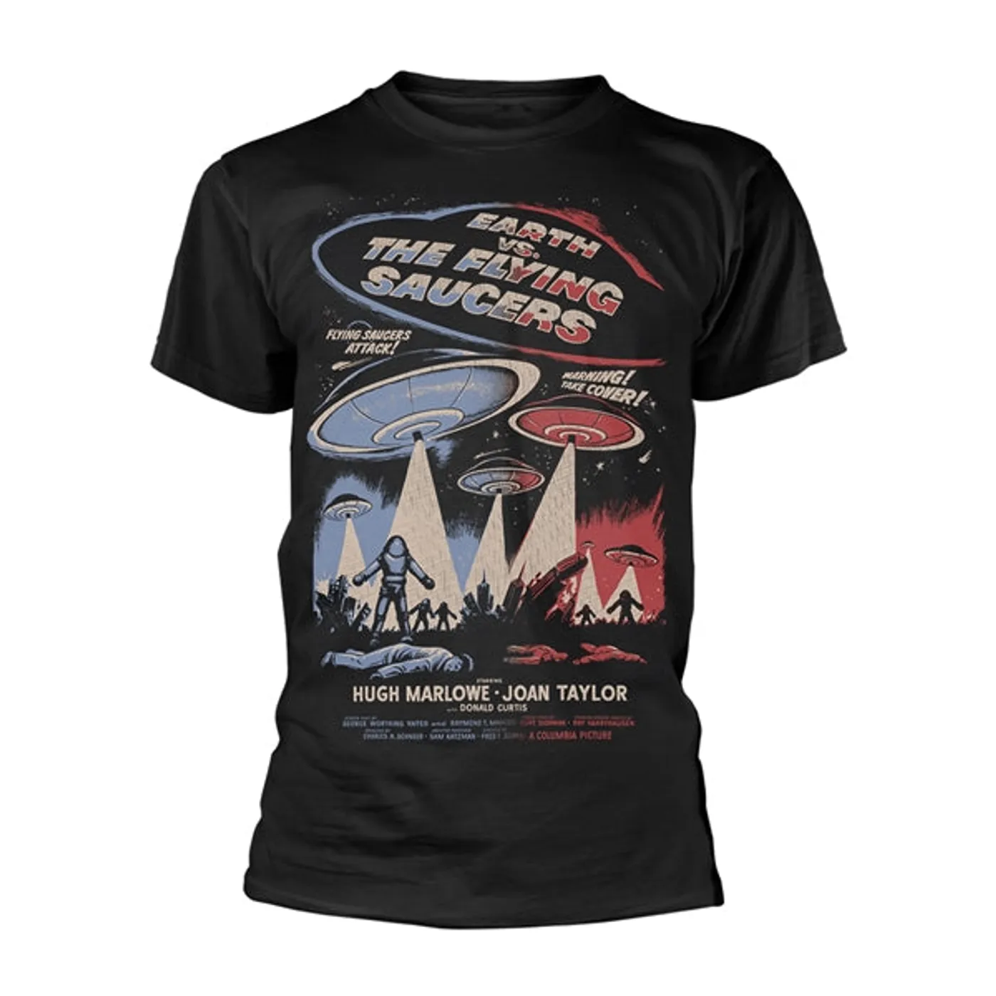 Earth Vs. The Flying Saucers T-Shirt - Earth Vs. The Flying Saucers - Poster (Black)