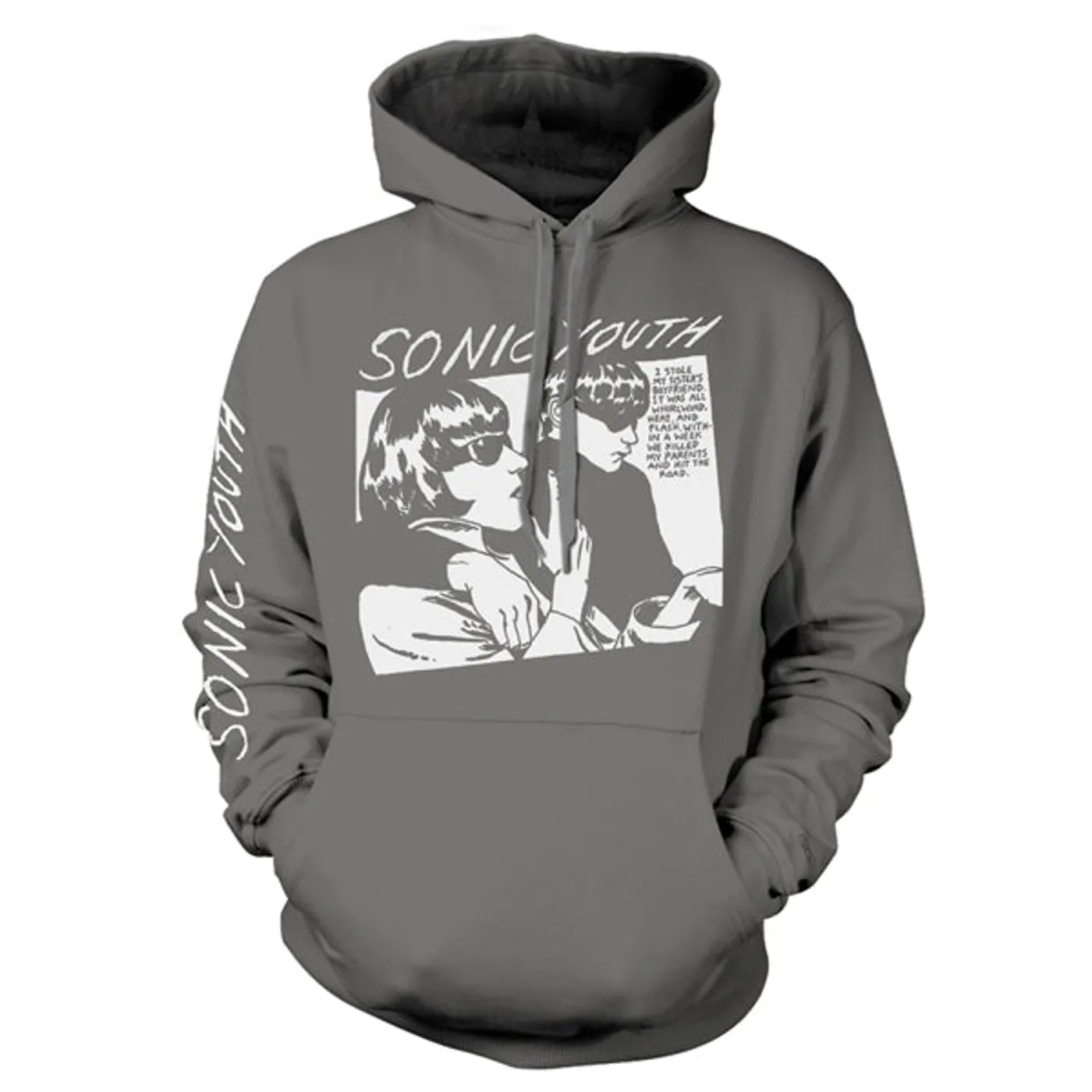 Sonic Youth Hoodie - Goo Album Cover (Grey)