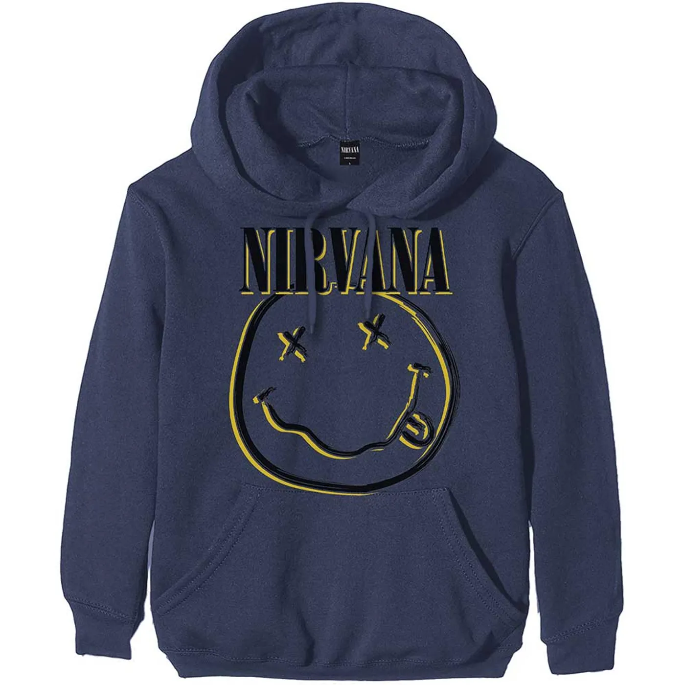 Nirvana Hoodie - Inverse Smiley (Navy Blue)