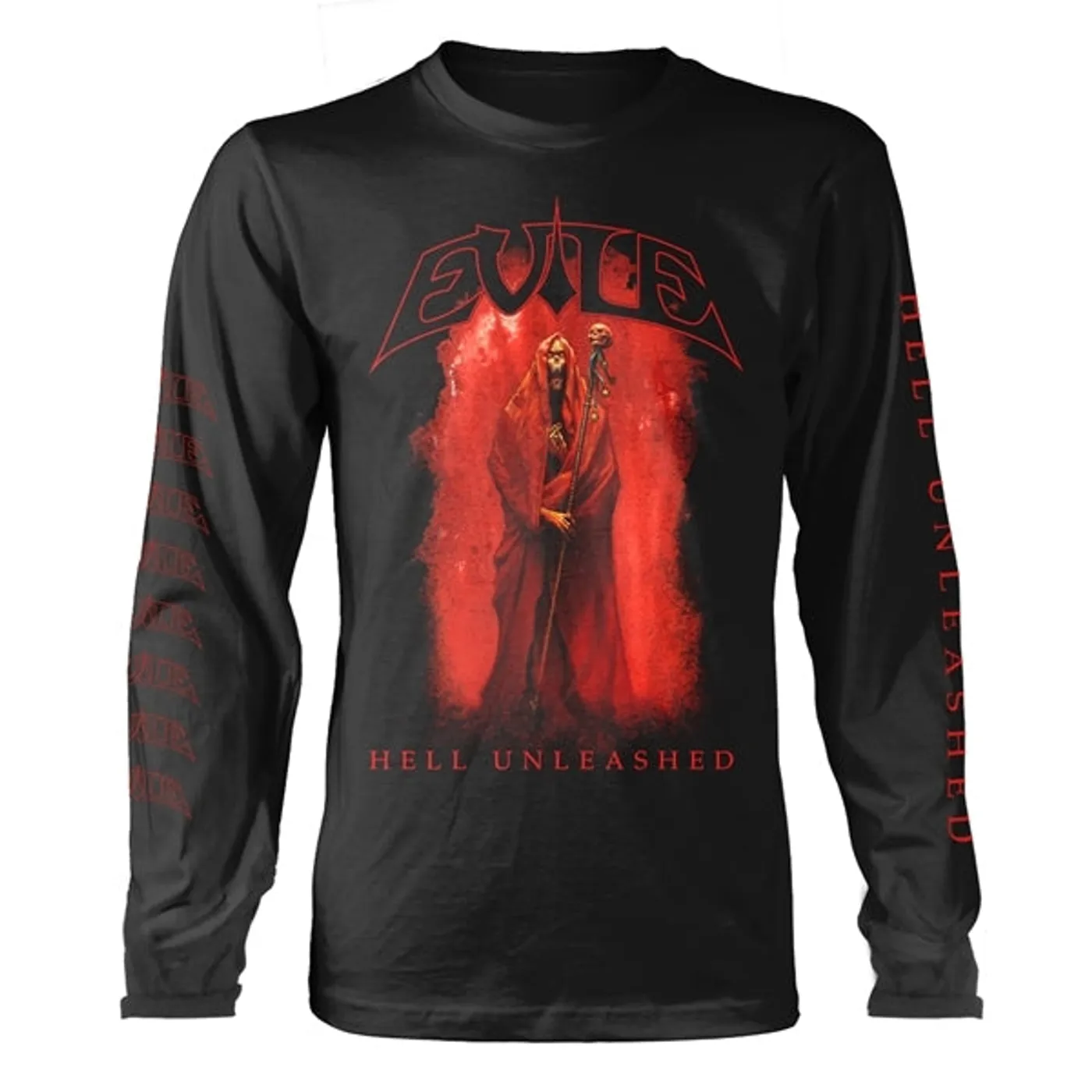 Evile Long Sleeve T Shirt - Hell Unleashed (Black)