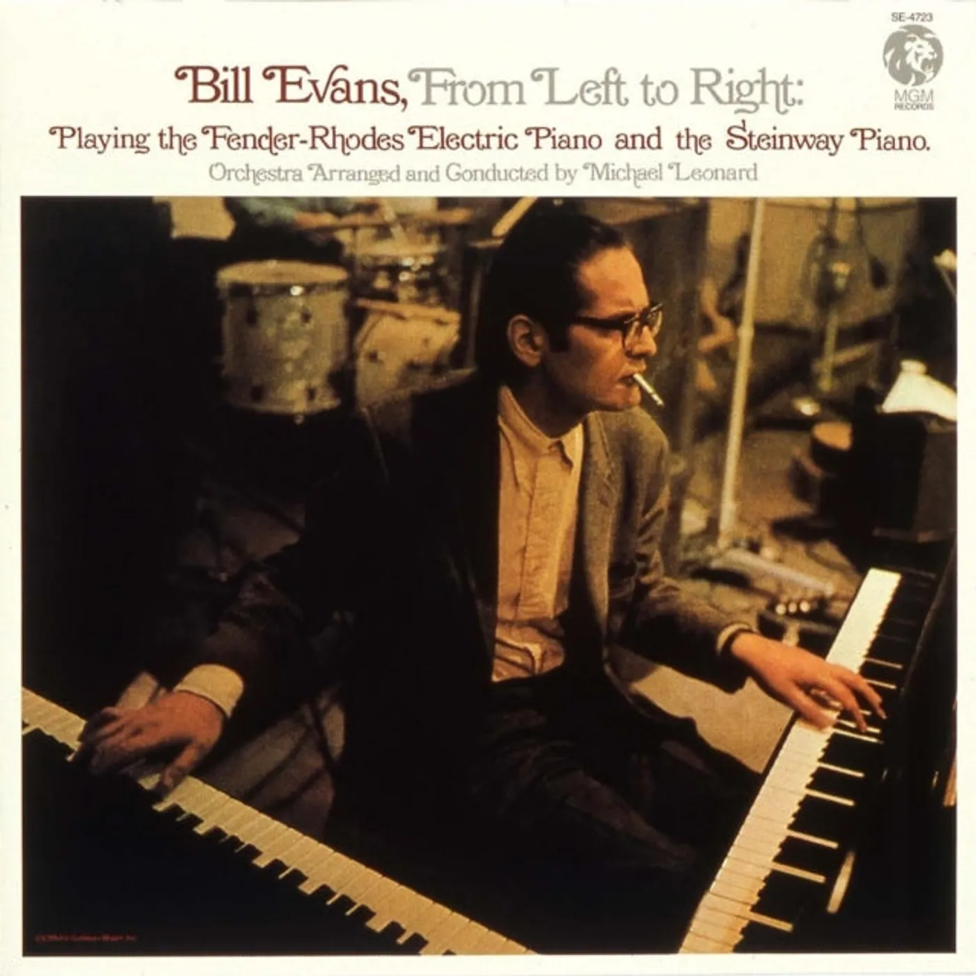Bill Evans LP Vinyl Record - From Left To Right - White Vinyl
