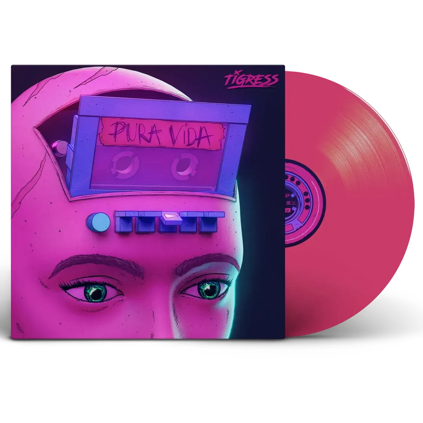 Tigress LP Vinyl Record - Pura Vida (Transparent Magneta Vinyl)